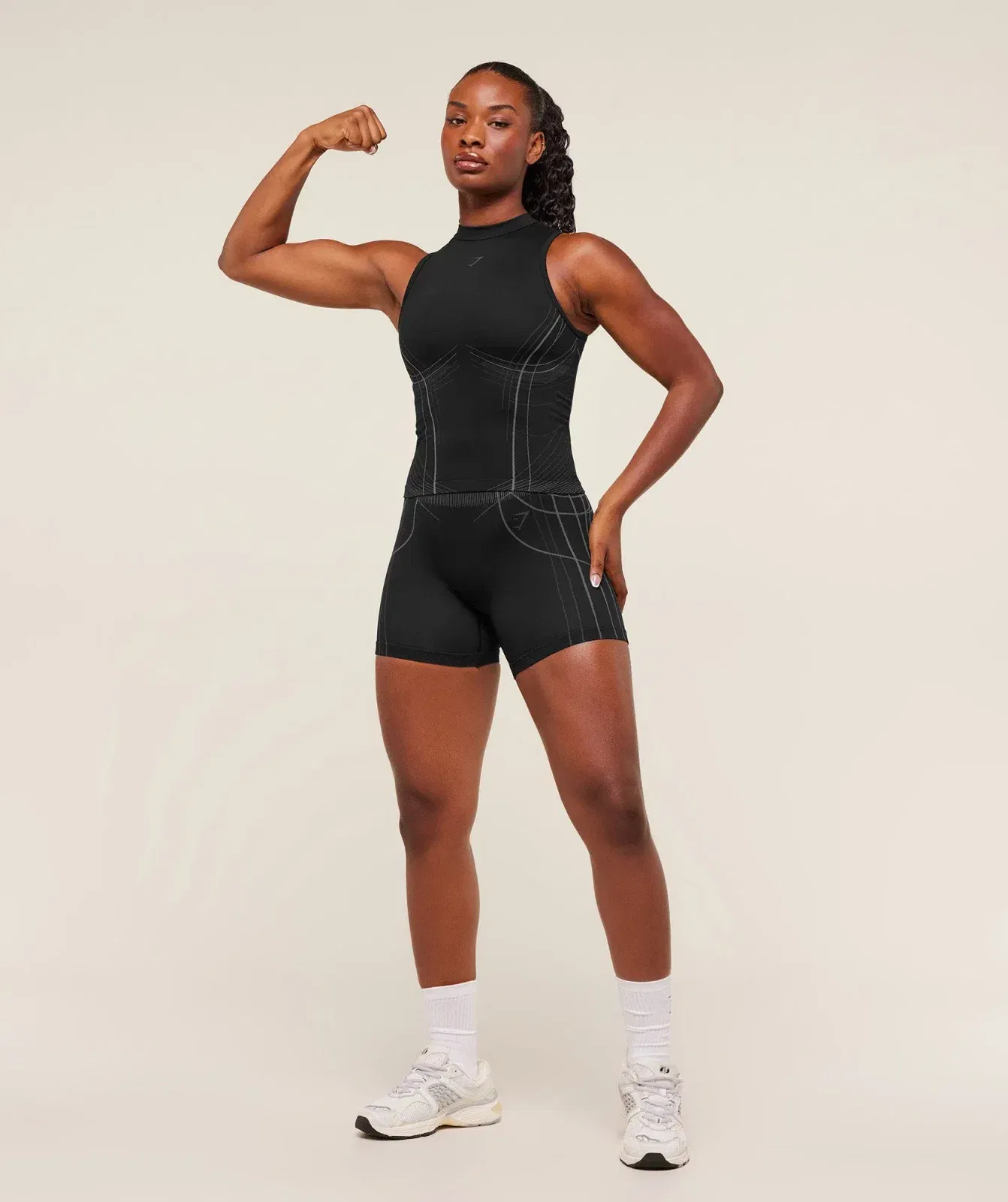 Gymshark Apex Seamless Tank - Black/Graphite Grey