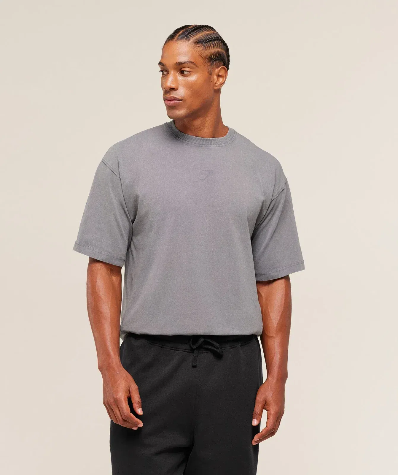 Gymshark Power Washed T-Shirt - GS Medium Grey
