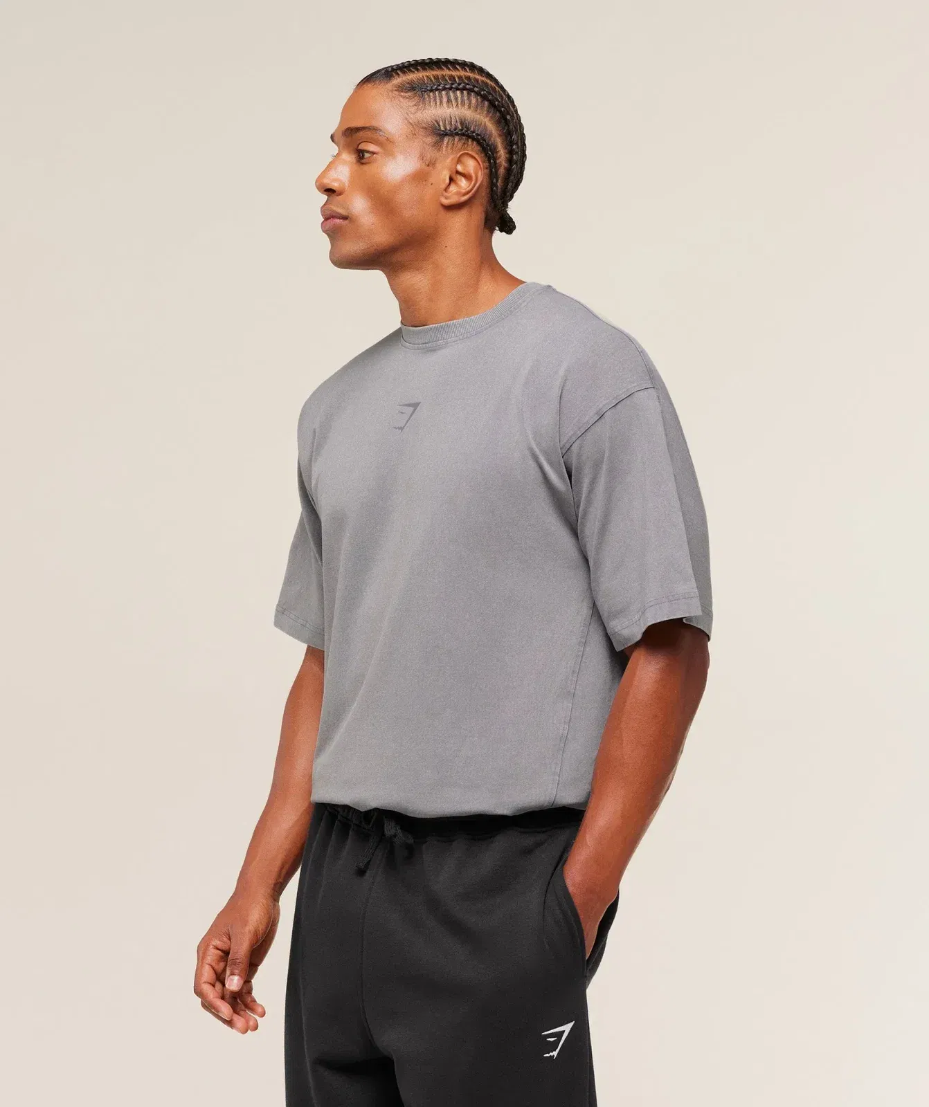 Gymshark Power Washed T-Shirt - GS Medium Grey