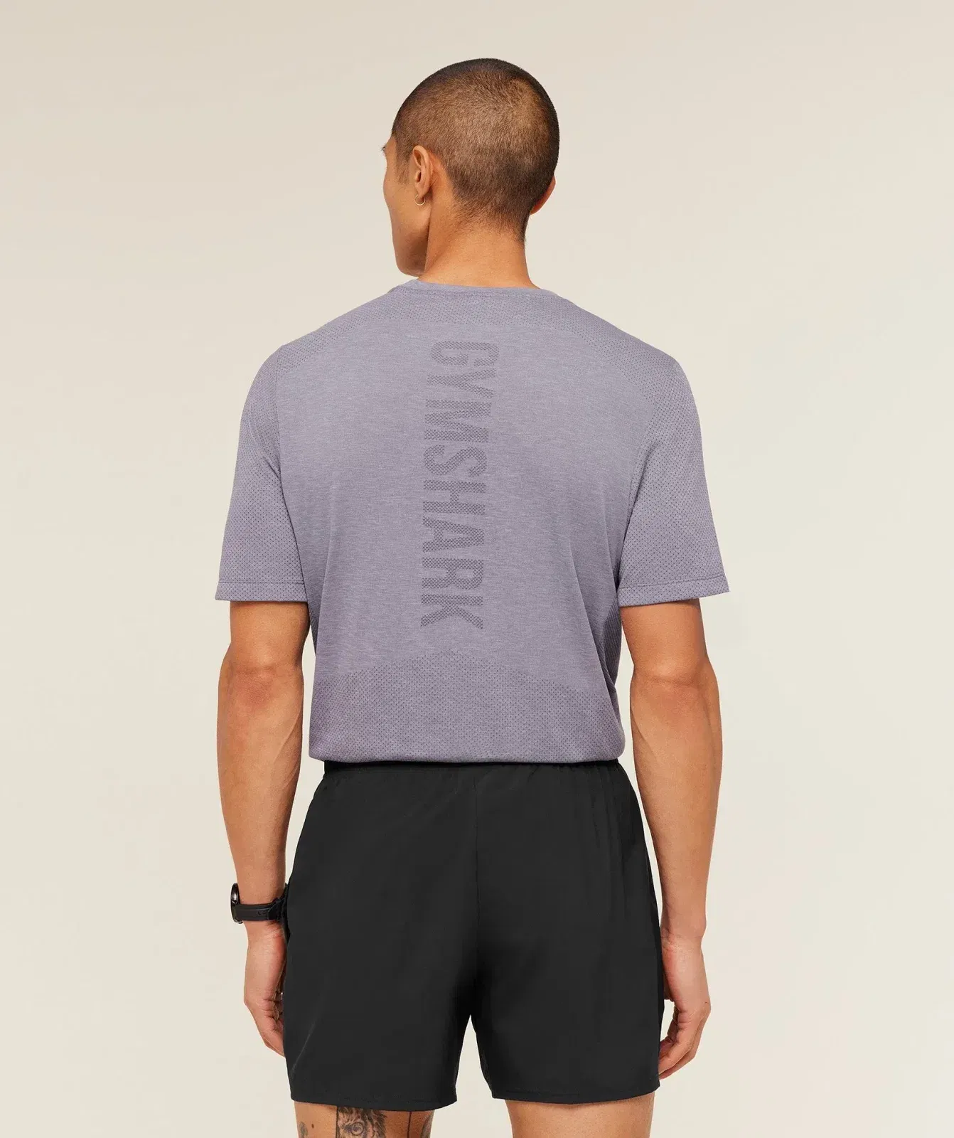 Gymshark Lightweight Seamless T-Shirt - GS Fog Purple/ Marl