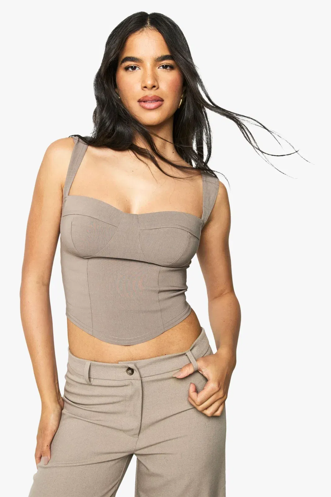 Bengaline Cup Detail Corset Top