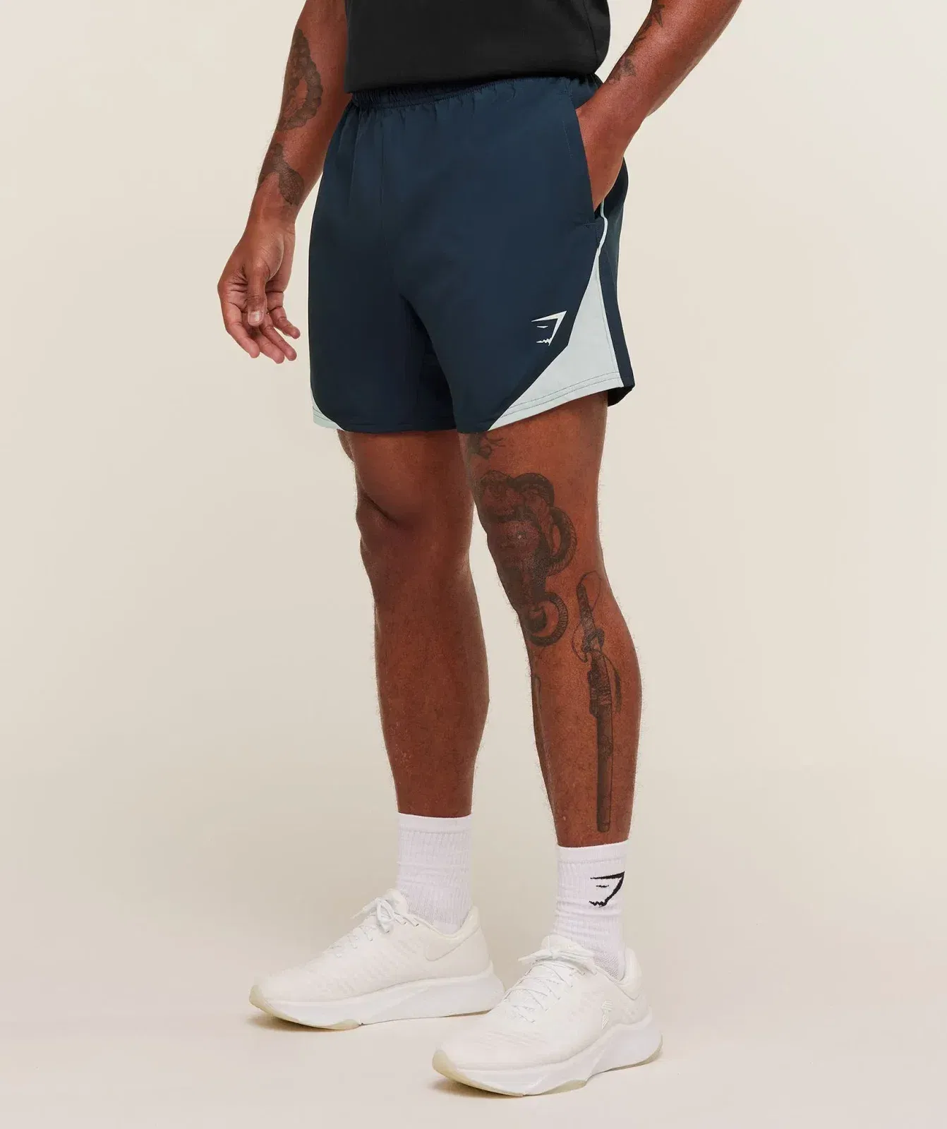 Gymshark Arrival Block 6" Shorts - Navy