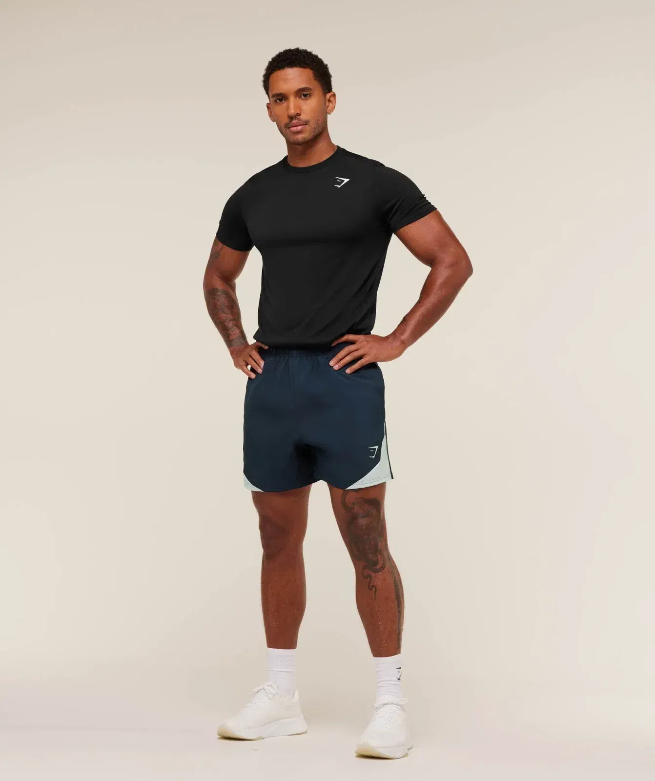 Gymshark Arrival Block 6" Shorts - Navy