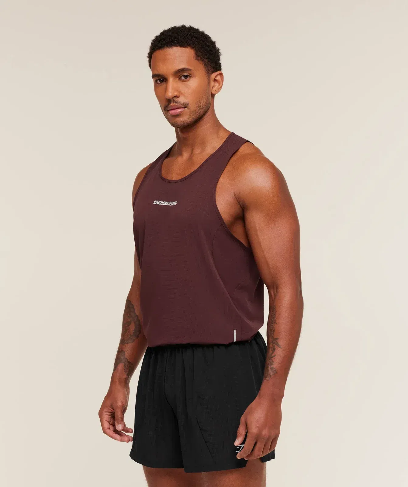 Gymshark Running Tank - Rich Maroon
