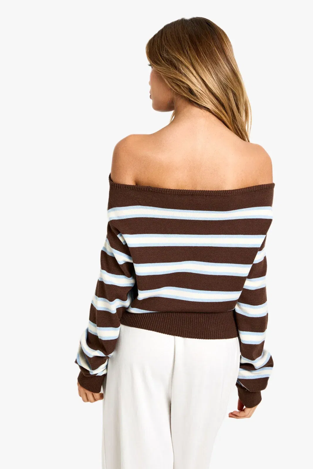 Slouchy Knit Off The Shoulder Jumper