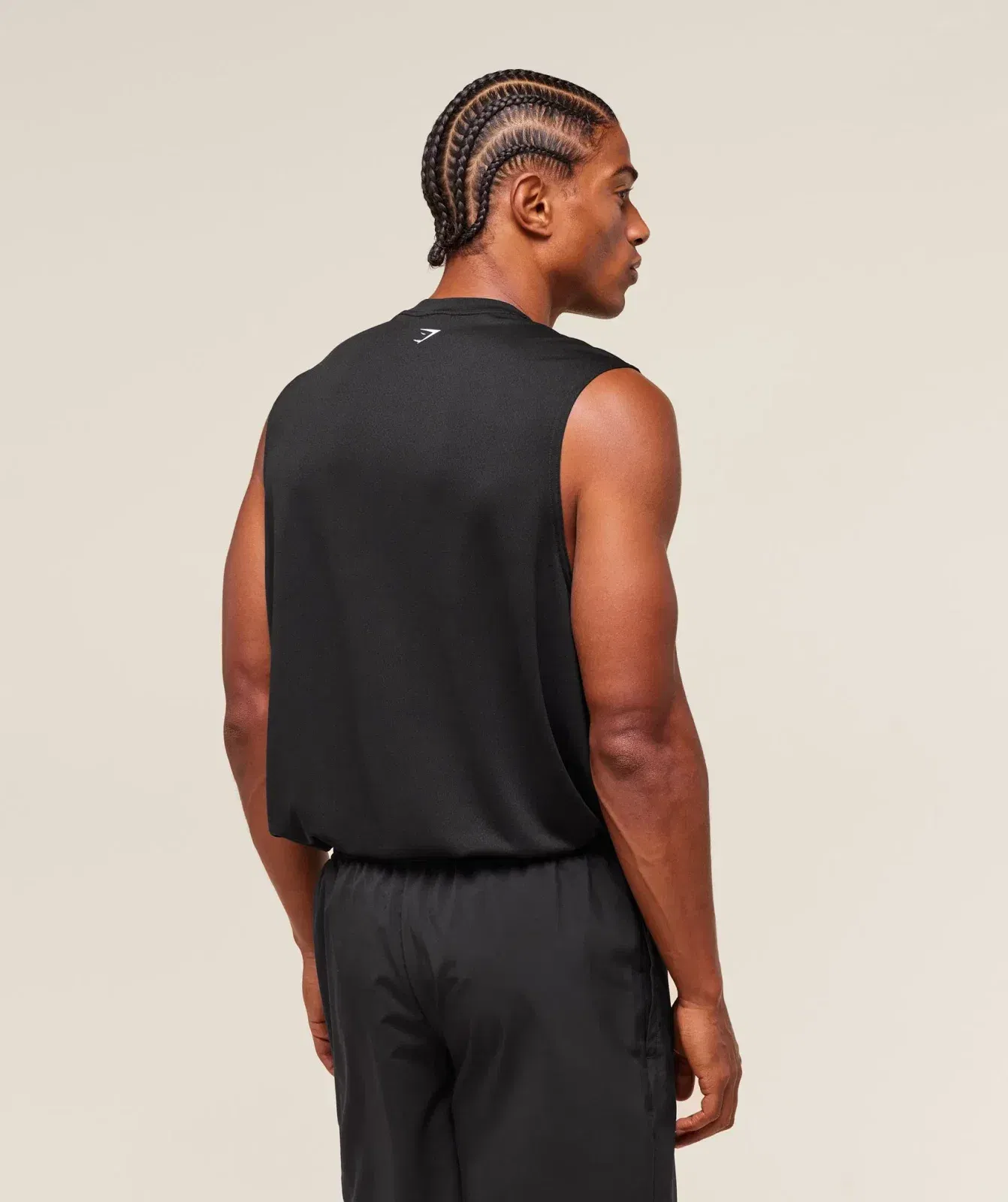 Gymshark S&C Graphic Cut Off Tank - Black