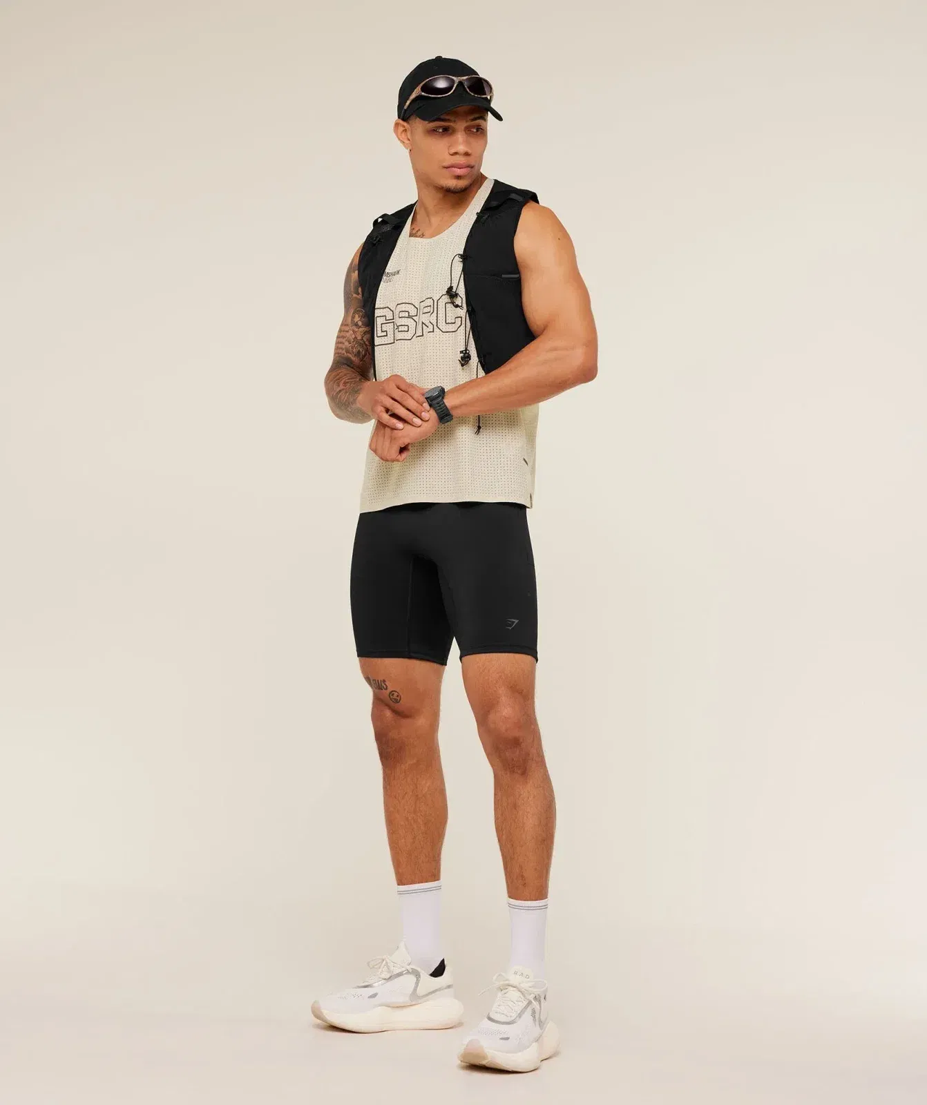 Gymshark Running Elite Race Vest - Pebble Grey