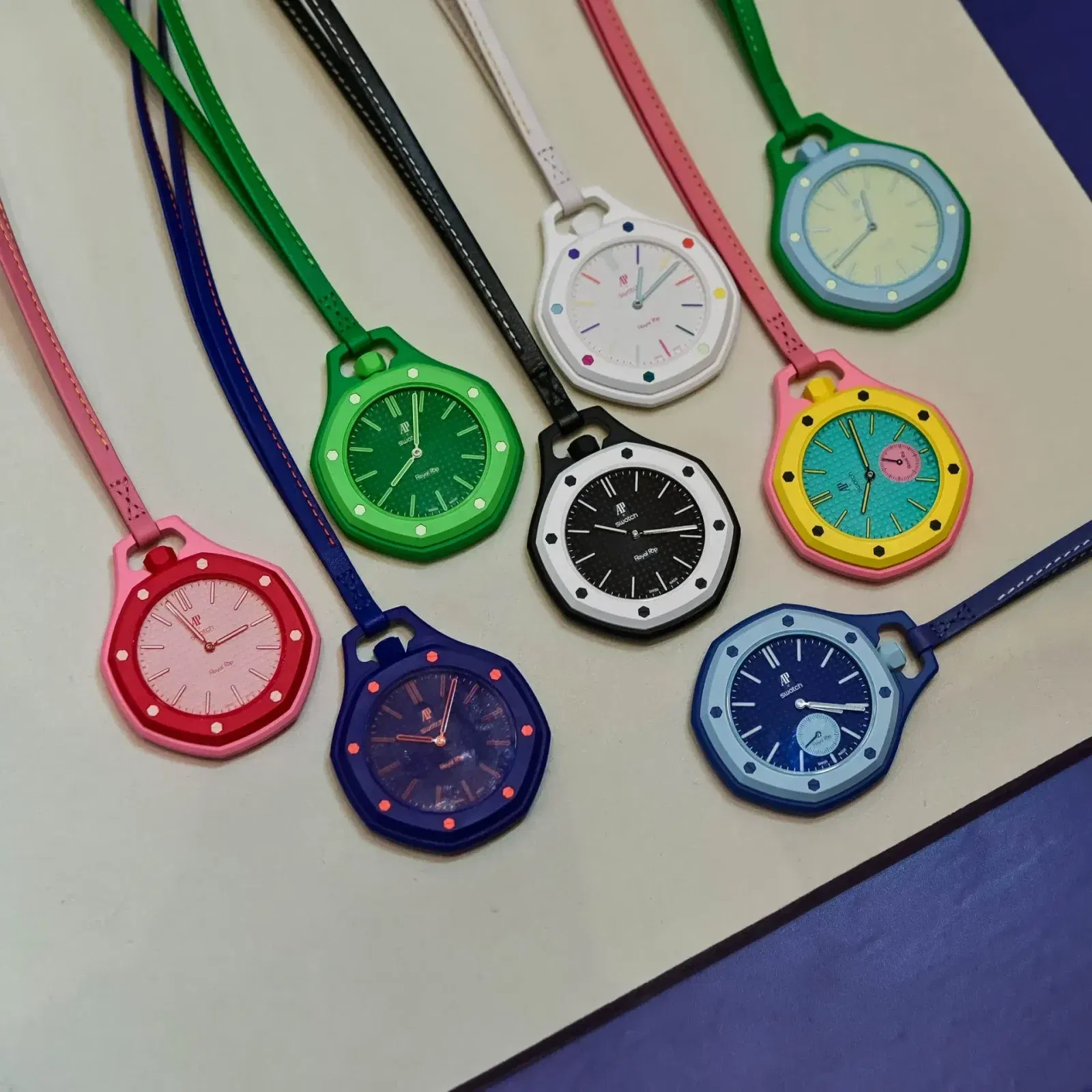 Swatch x Audemars Piguet AP - Royal Pop “Lan Ba” - (Aftermarket Wrist Band Included)
