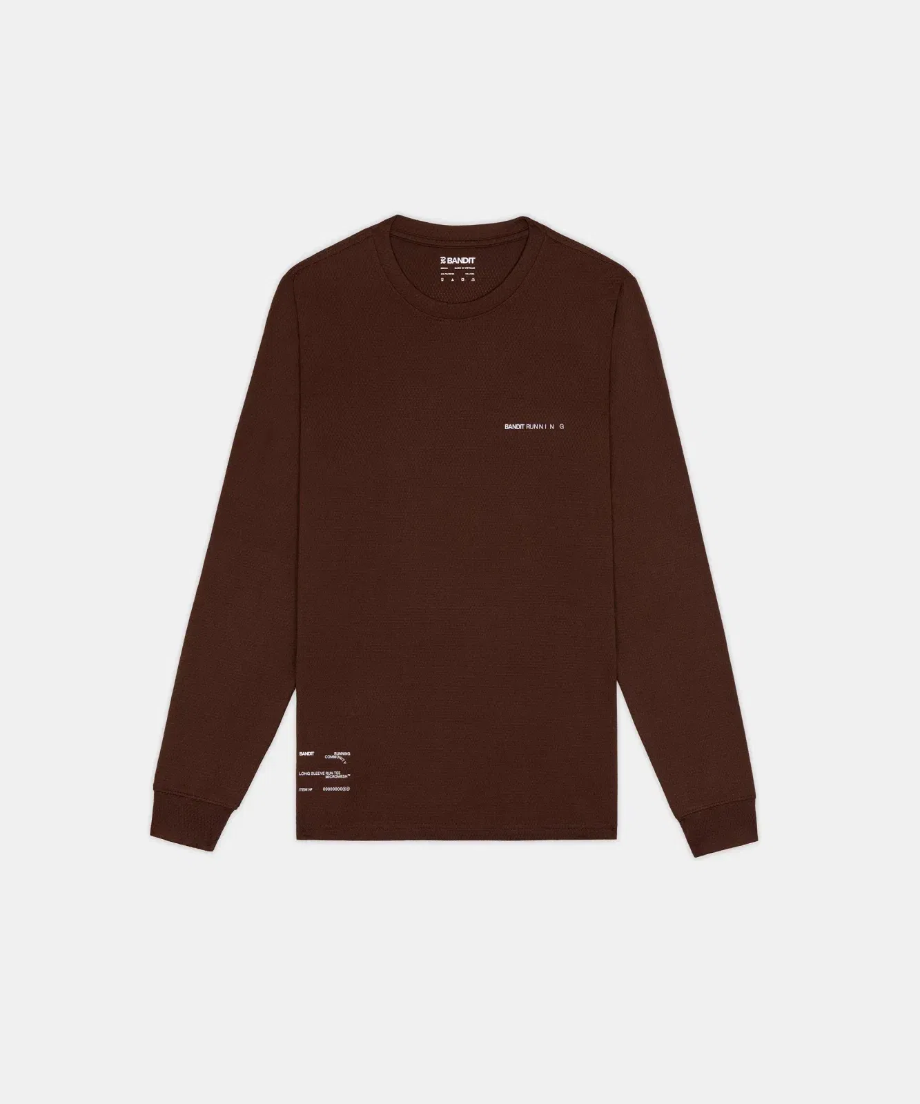 Bandit Mens Micromesh Long Sleeve Cacao