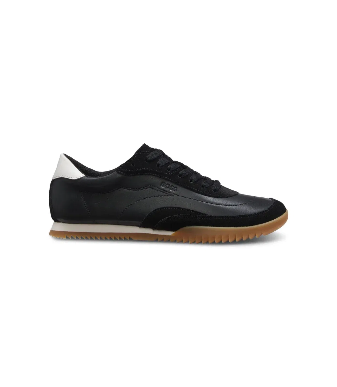 Boss Trainers In Suede And Leather Black Womens Black