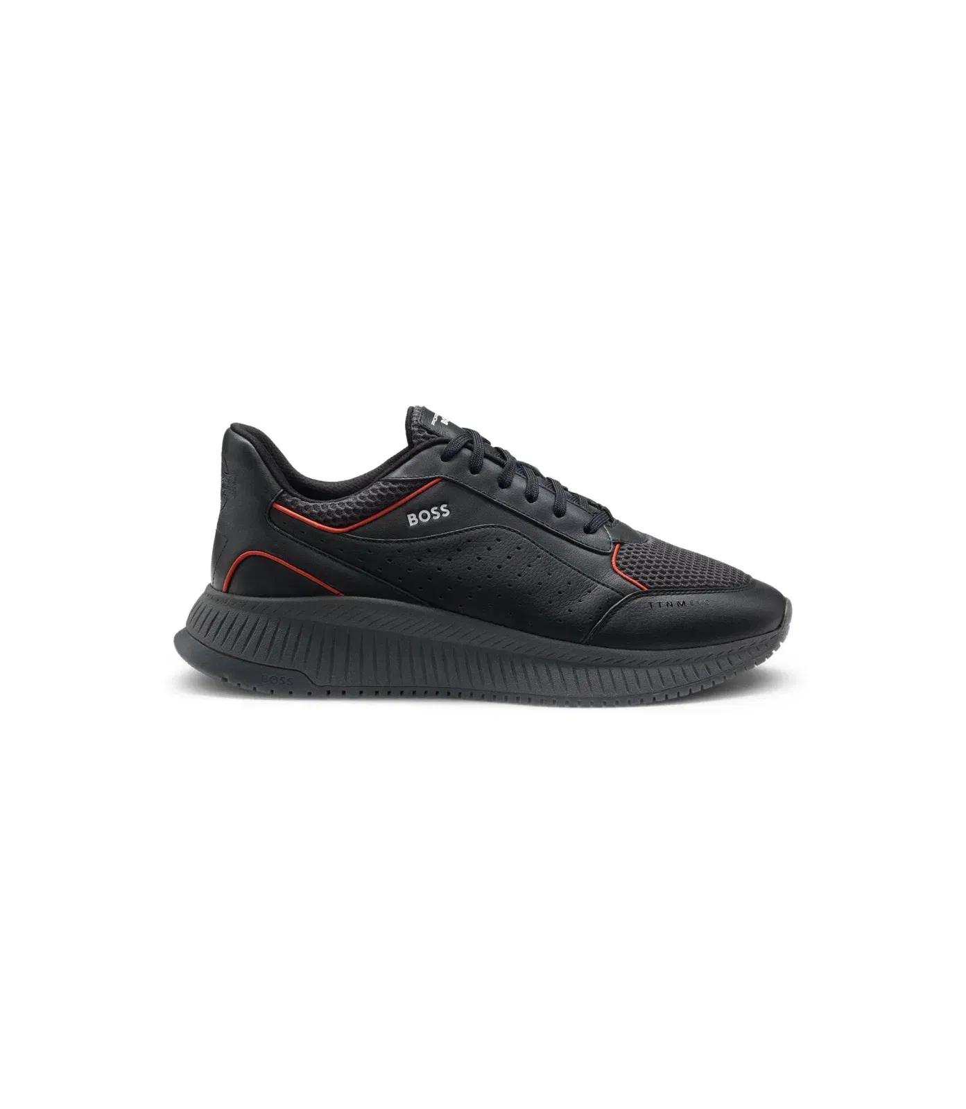 Boss Porsche X Boss Trainers With Mesh And Leather Dark Grey Dark Grey
