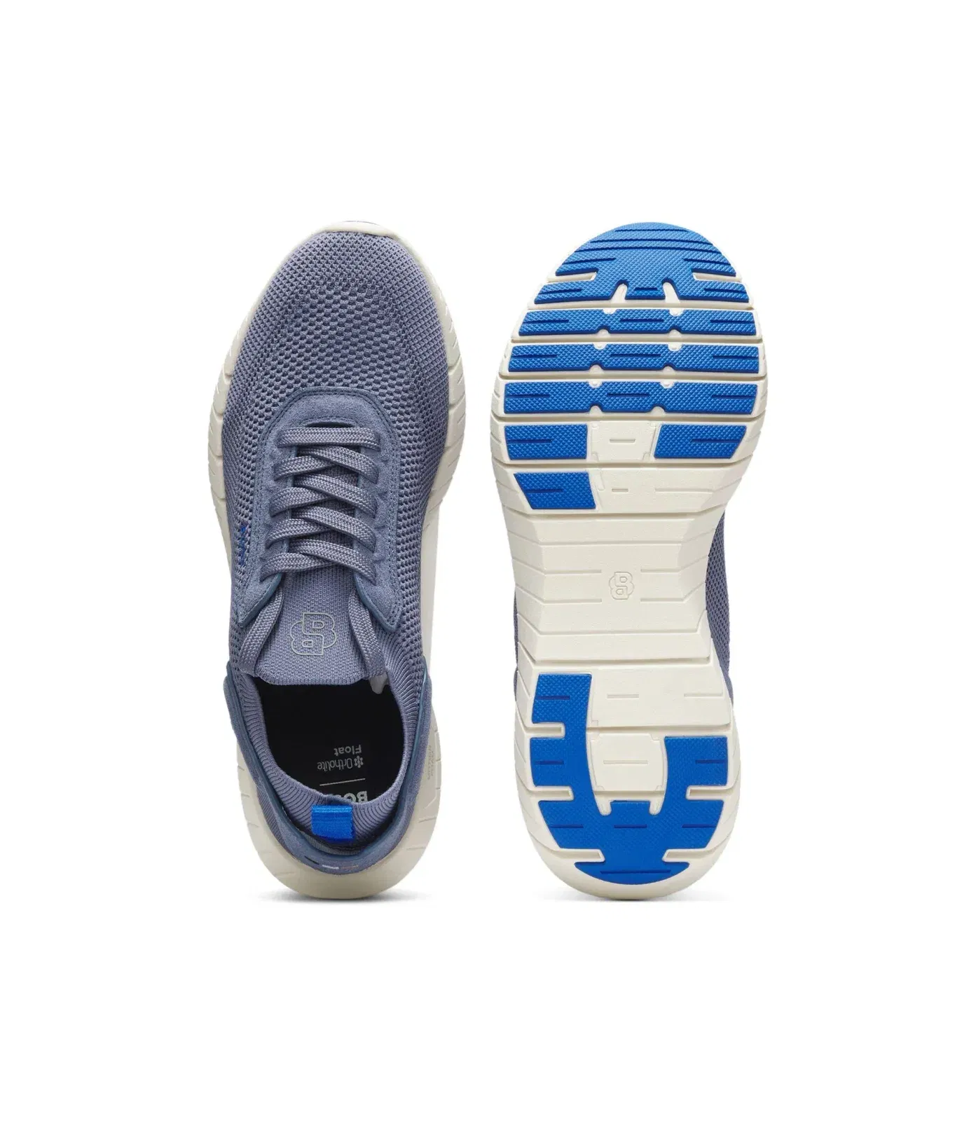 Boss Motion Sneakers With Knitted Uppers And Leather Trims Light Grey Light Grey