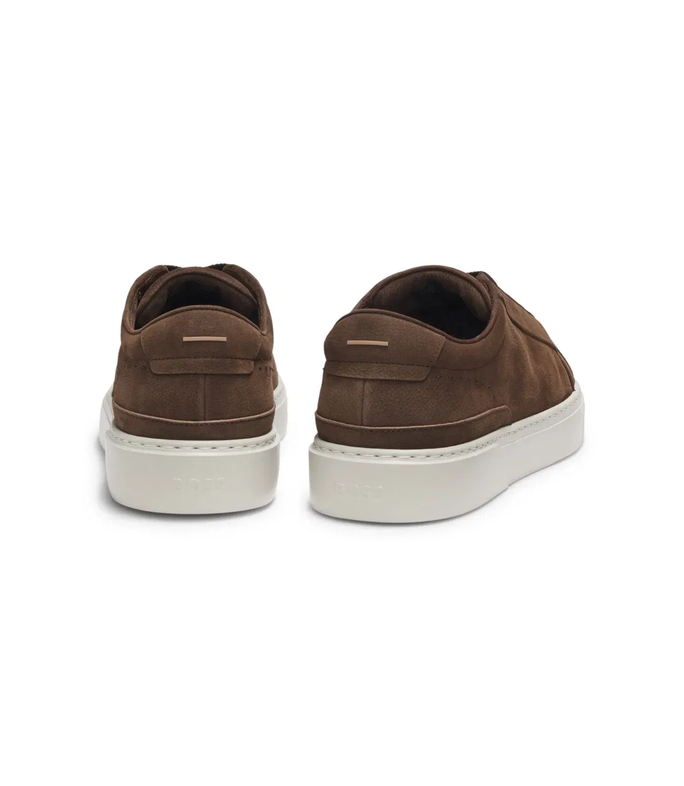 Boss Gary Trainers In Nubuck Dark Brown Dark Brown
