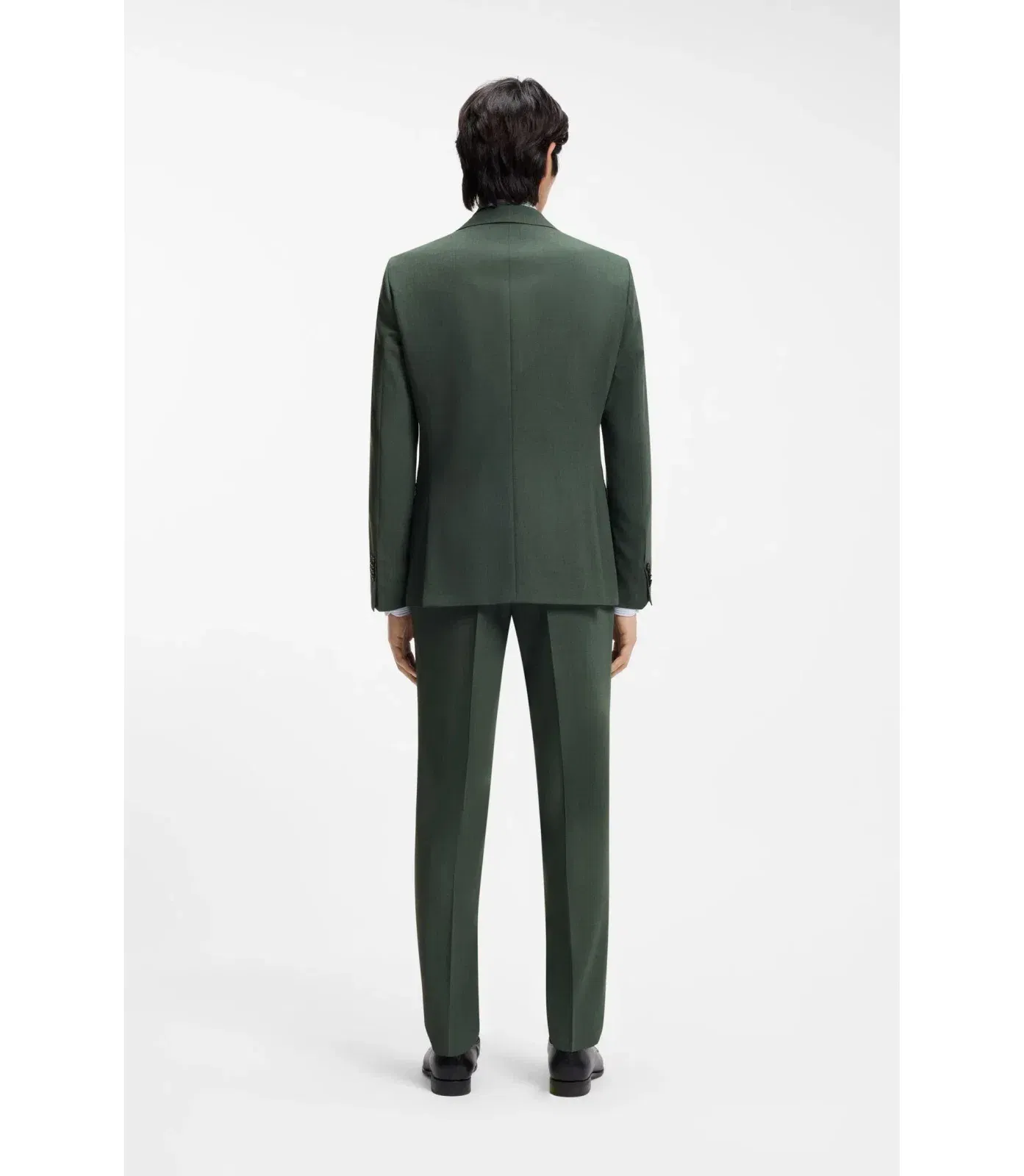 Boss Washable Slim Fit Jacket In Stretch Cloth Light Green