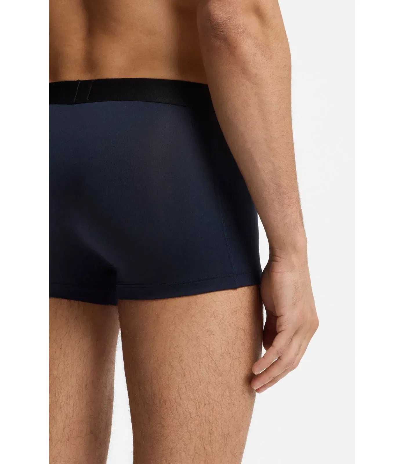 Boss Three Pack Of Stretch Microfibre Trunks Patterned