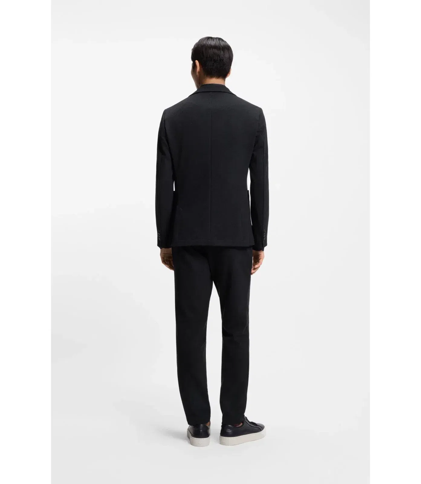Boss Slim Fit Jacket In Performance Stretch Fabric Dark Blue