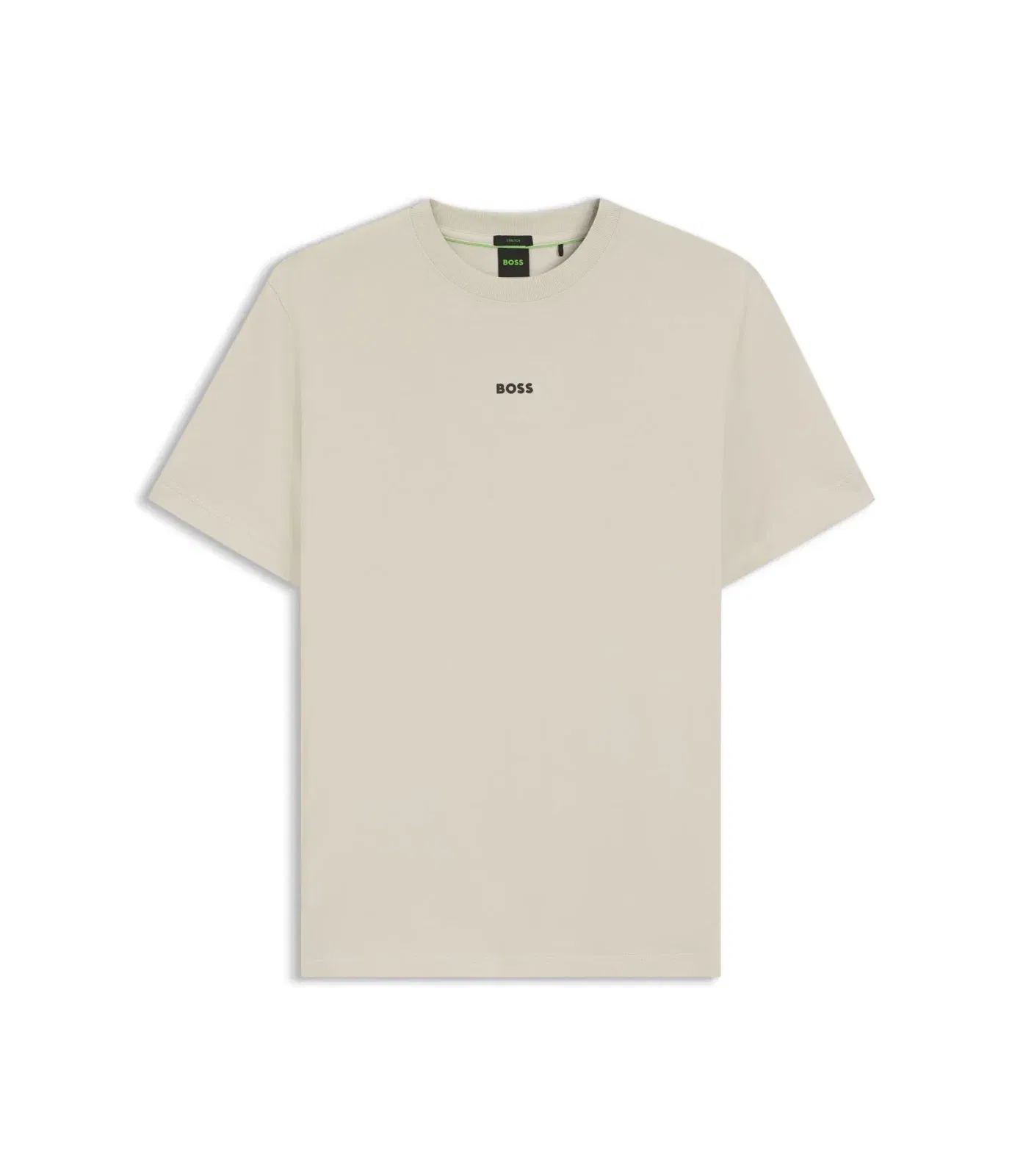 Boss Relaxed Fit T-Shirt In A Stretch Cotton Blend Light Beige