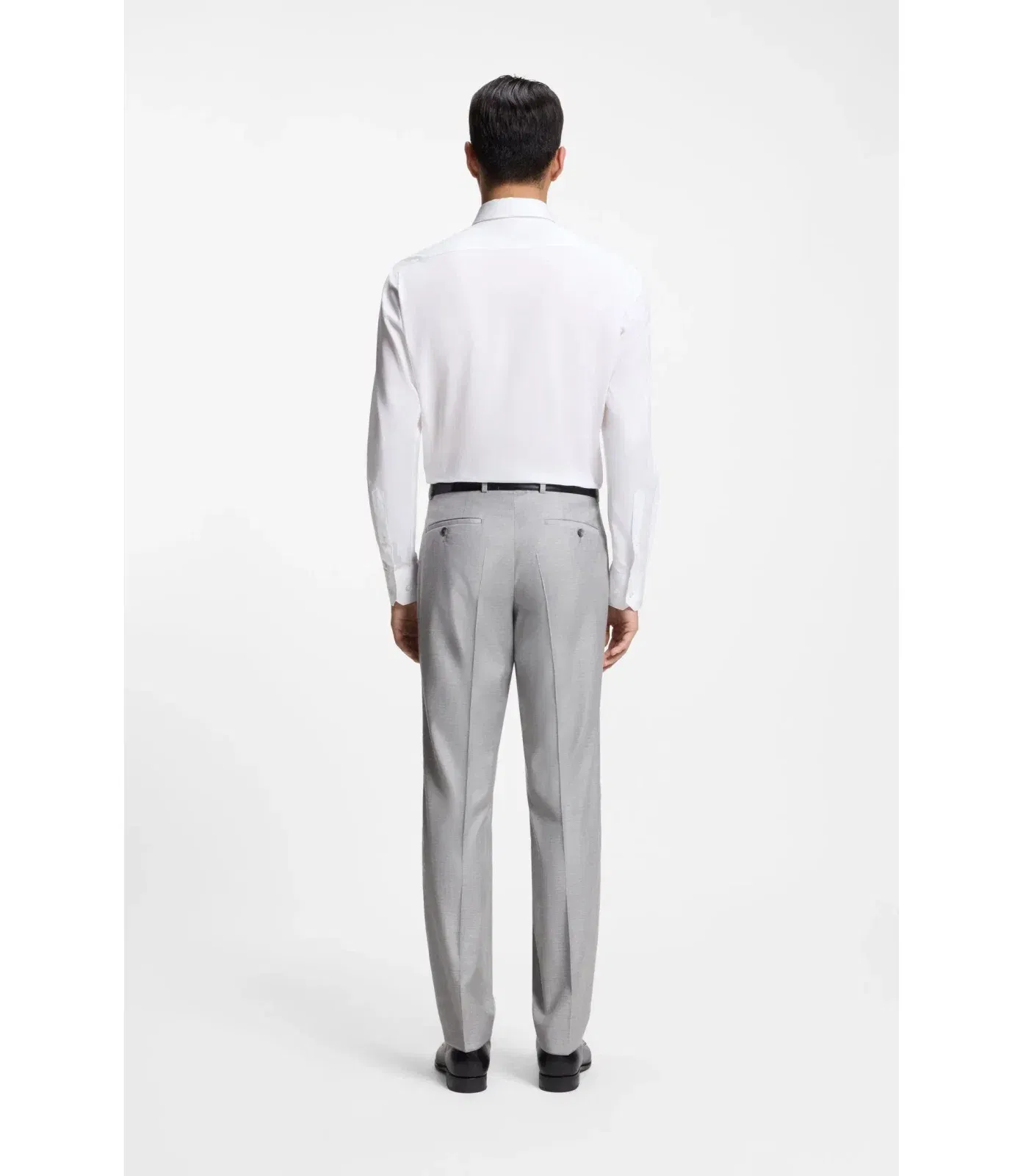 Boss Regular Fit Shirt In Italian Monogrammed Cotton White
