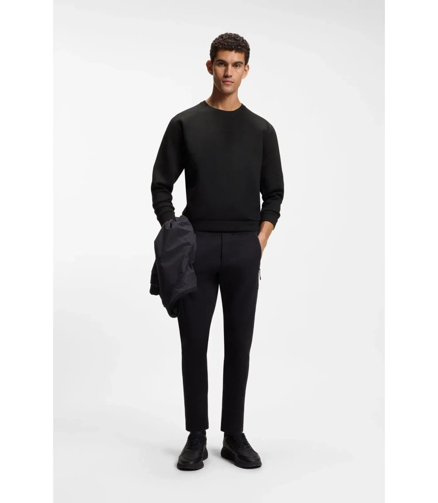 Boss Porsche X Boss Sweatshirt With Reflective Logo Black