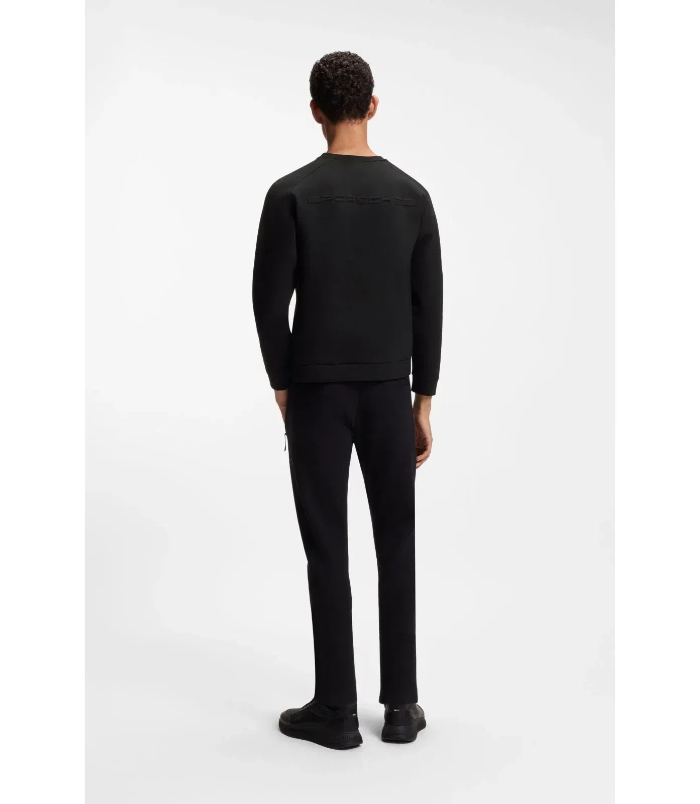 Boss Porsche X Boss Sweatshirt With Reflective Logo Black