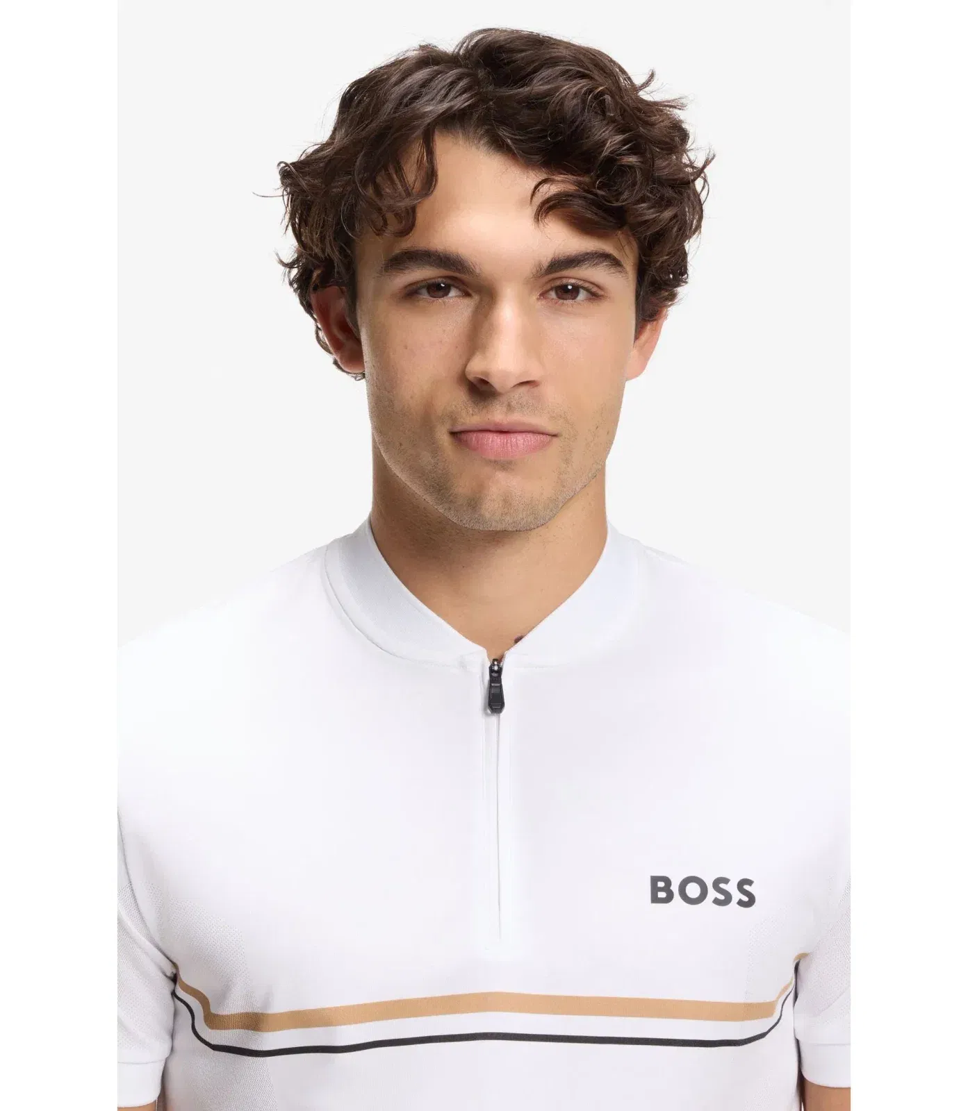 Boss Polo Shirt With Seamless Bodymapping White