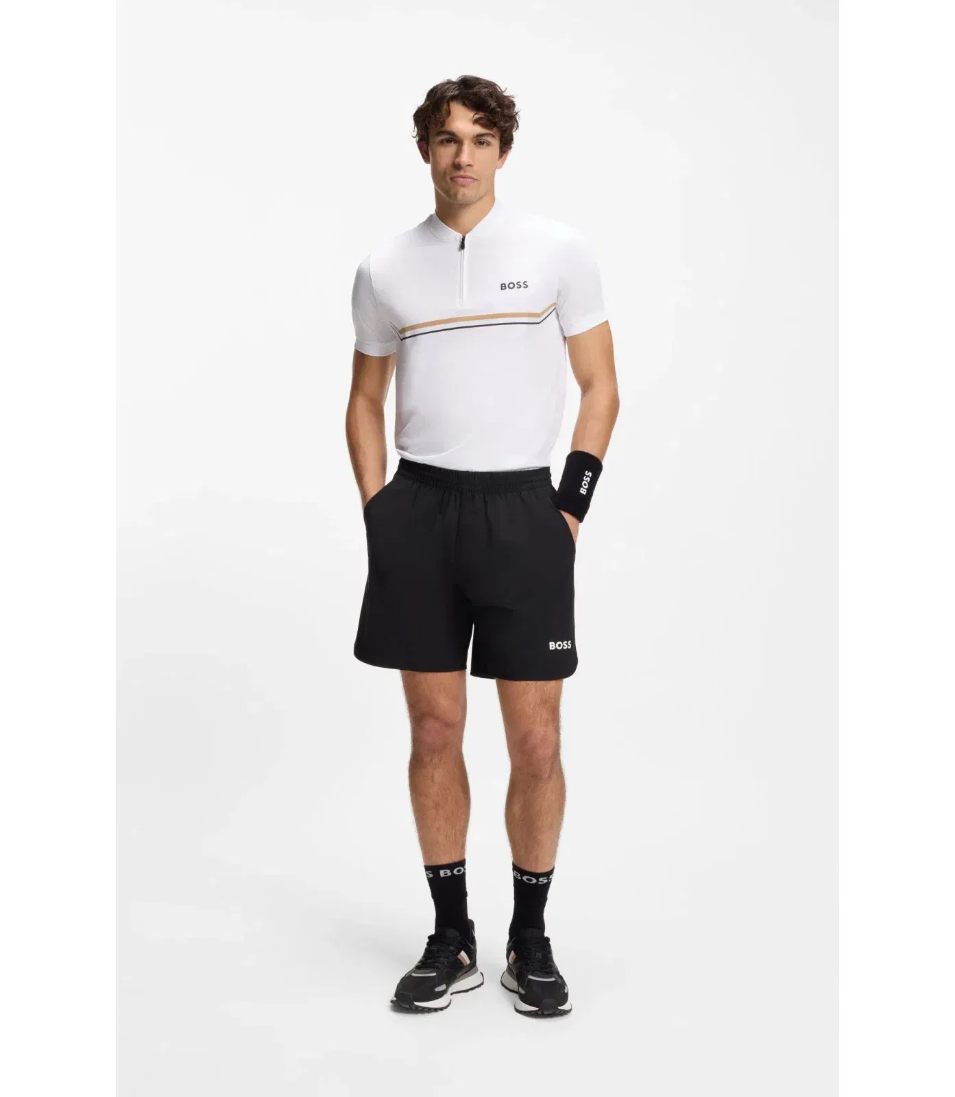 Boss Polo Shirt With Seamless Bodymapping White