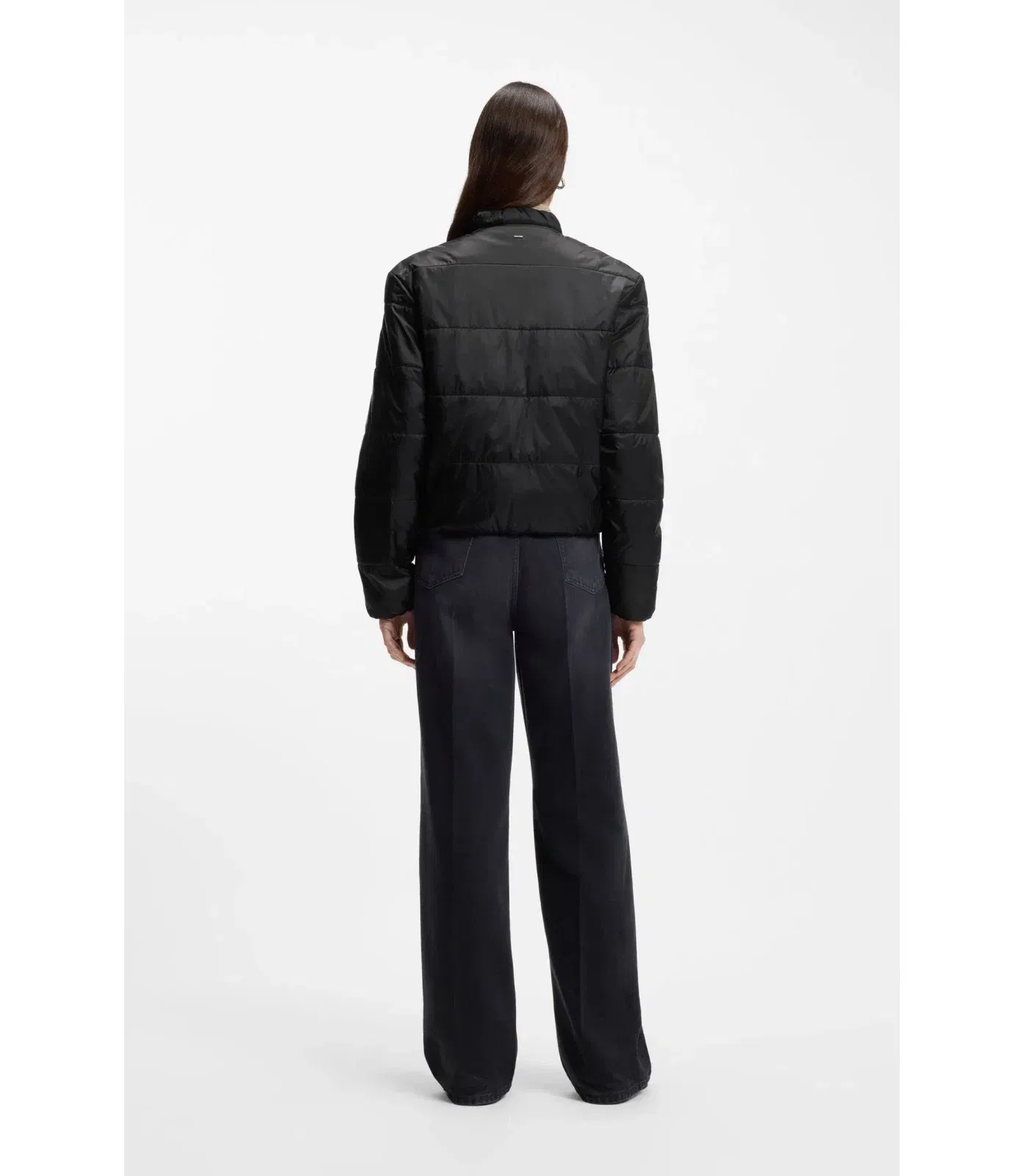 Boss Packable Jacket With Water Repellent Finish Black Women's
