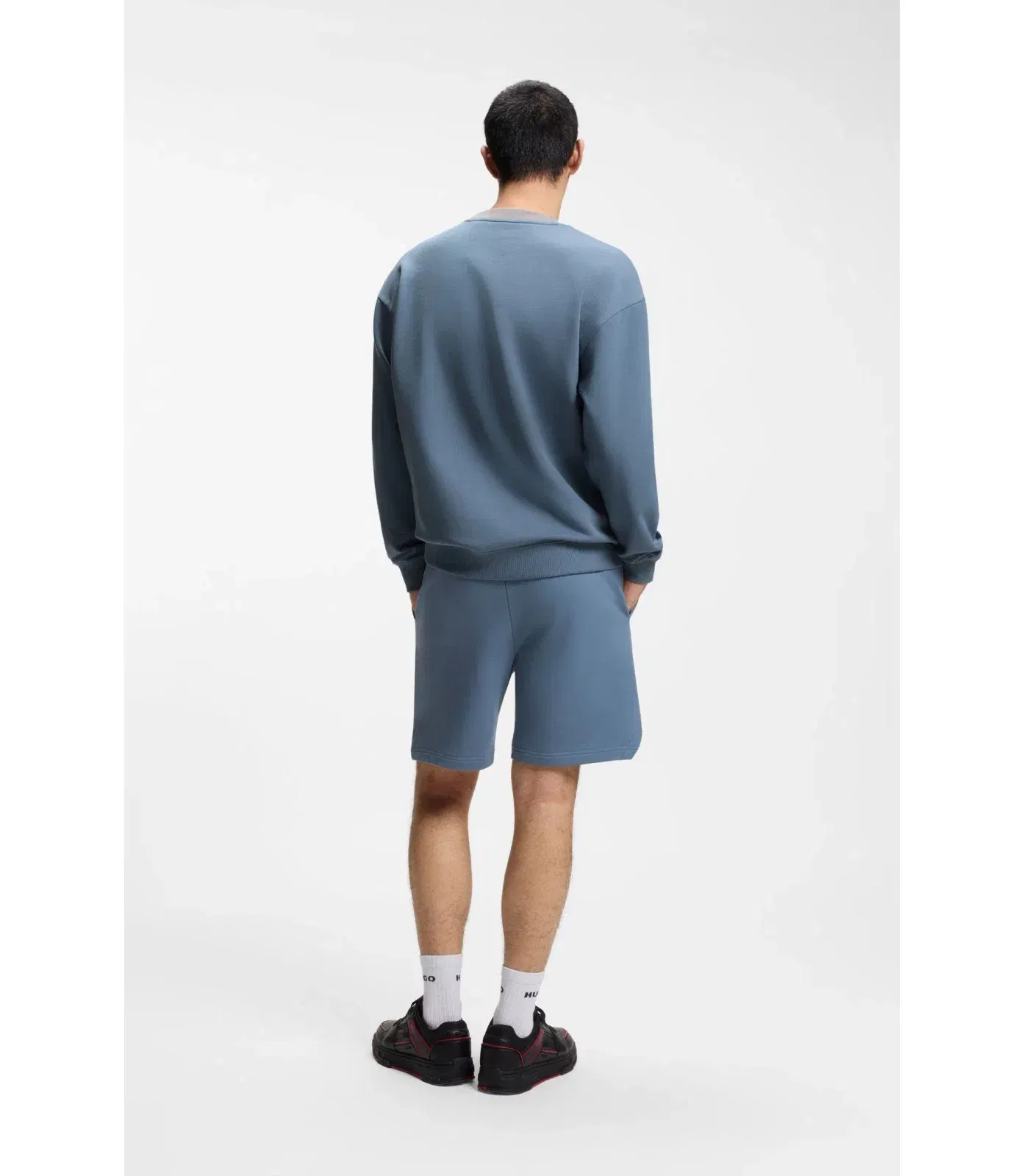 Hugo X Rb Cotton Terry Sweatshirt With Bull Motif Dark Grey