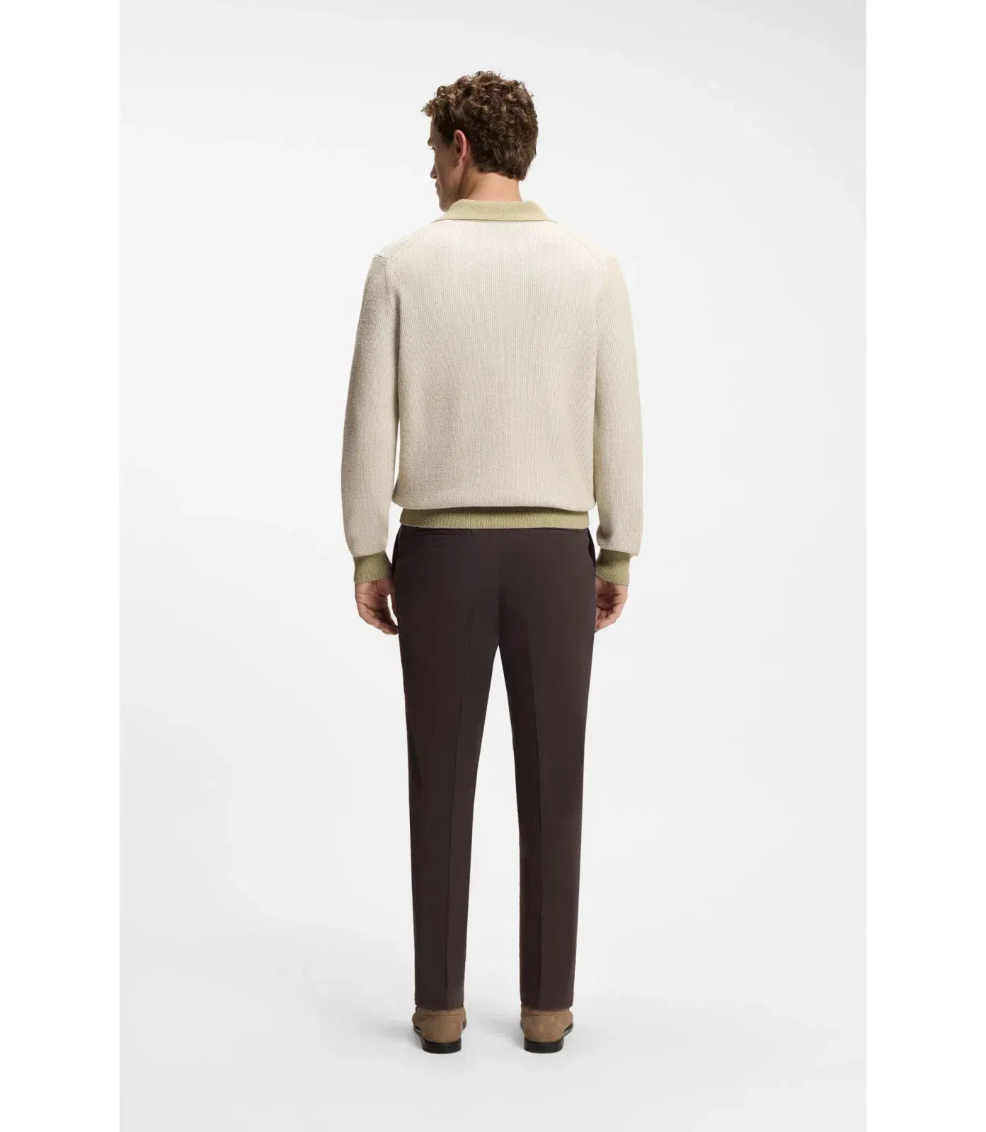 Boss Selected By Shohei Ohtani Cotton Blend Sweater Light Beige