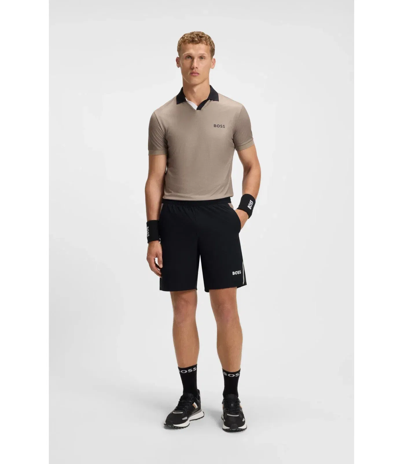 Boss Active Tennis Shorts With Moisture Management Black