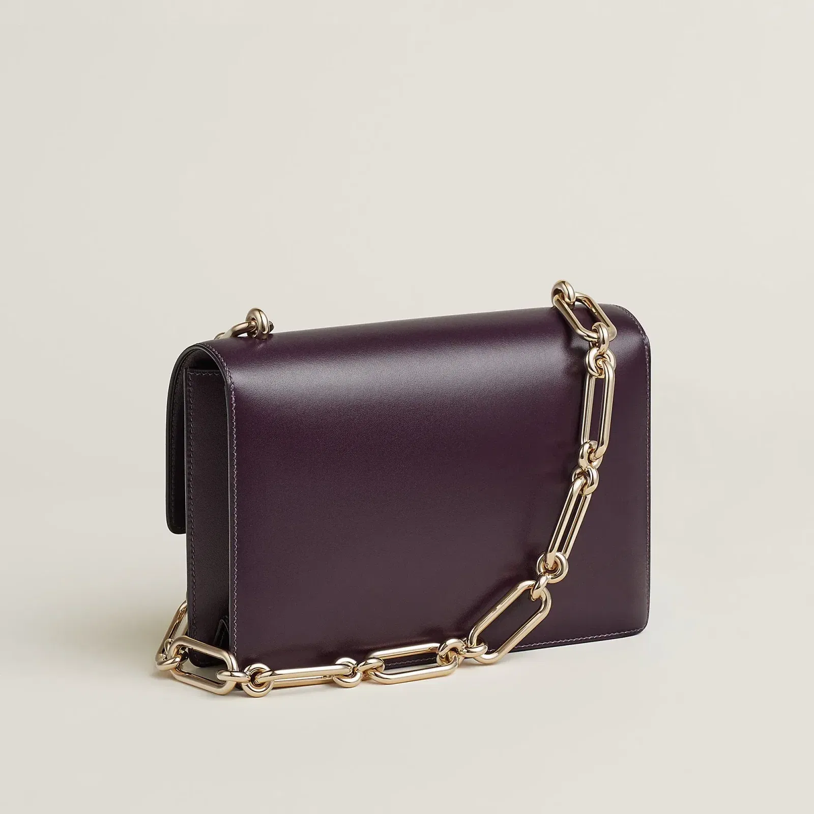 Hermes Fonsbelle Chaine Bag Raisin