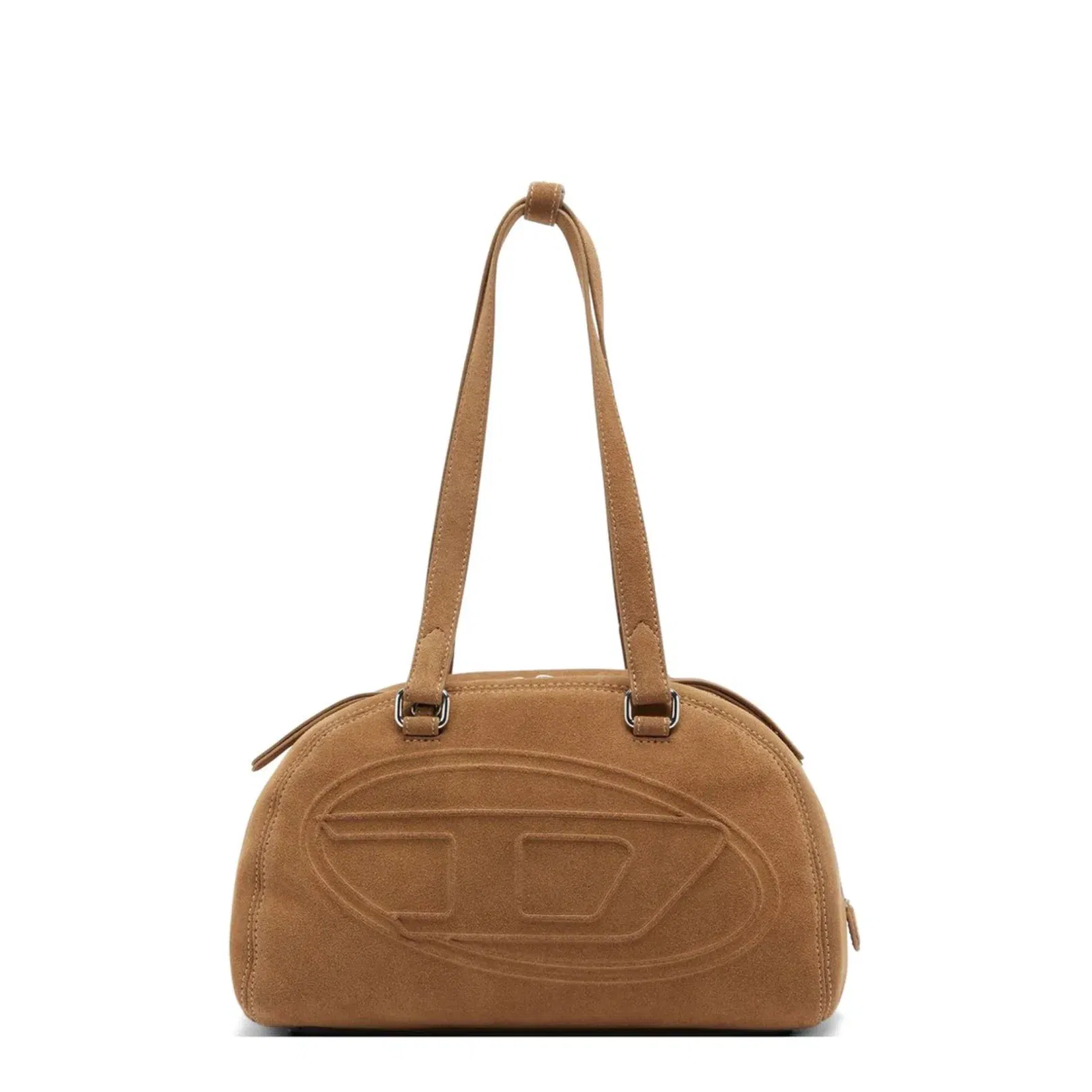 1DR Dome One Size Suede Shoulder Bag - Beige