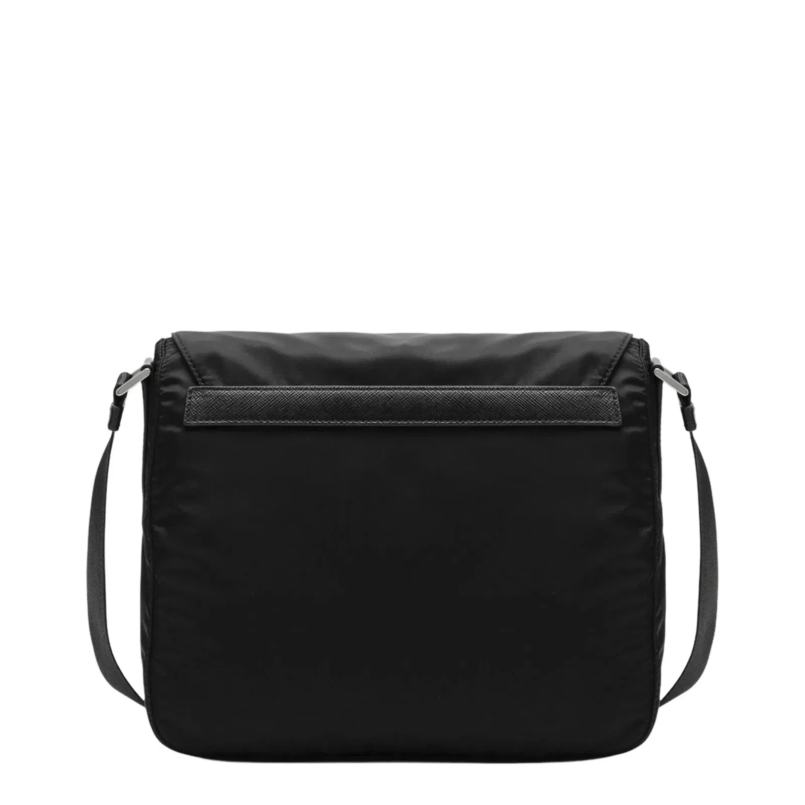 Re-Nylon Recycled Polyamide Shoulder Bag - Nero