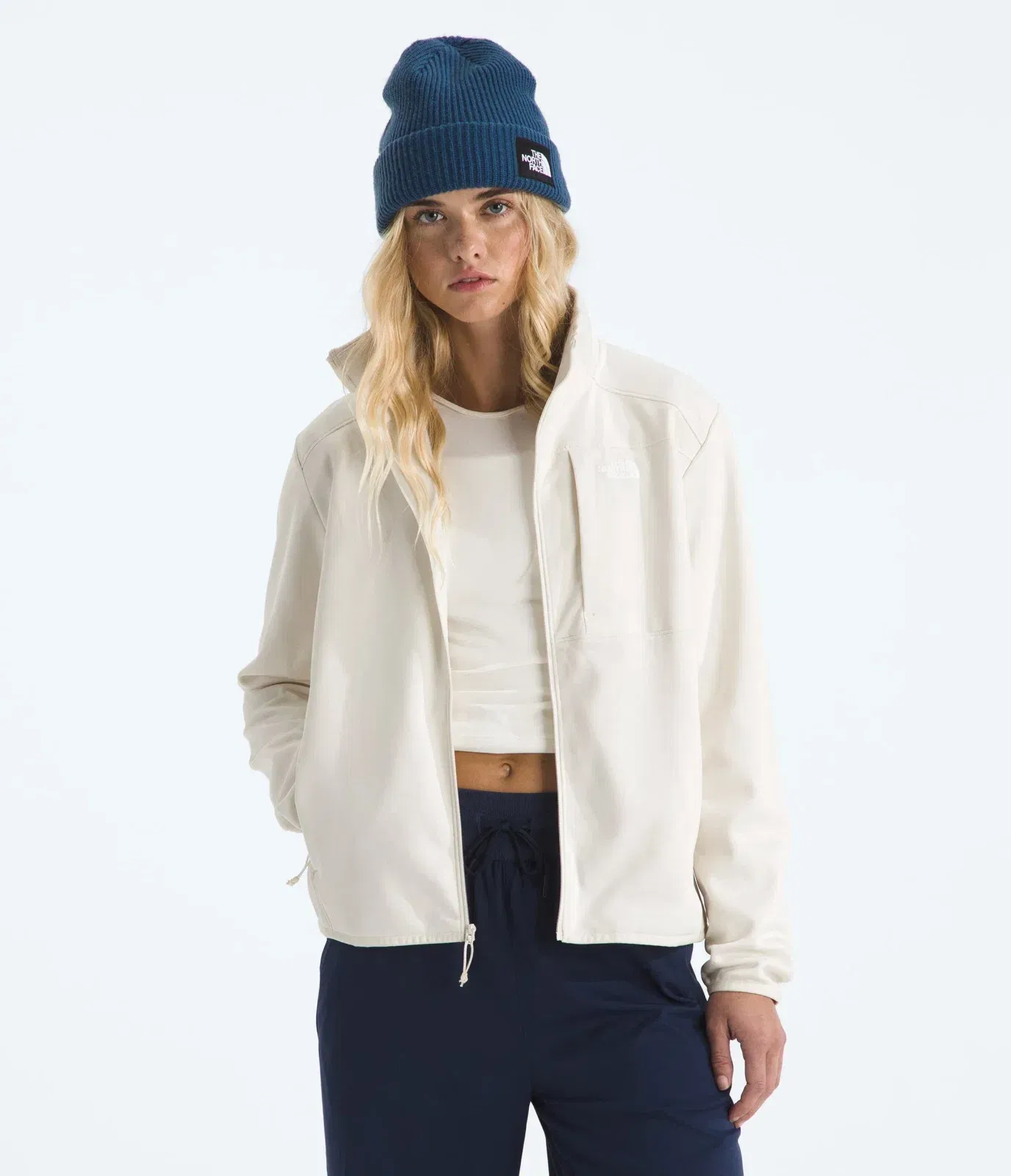 The North Face Women’s TNF™ Performance Fleece Full-Zip Jacket White Dune