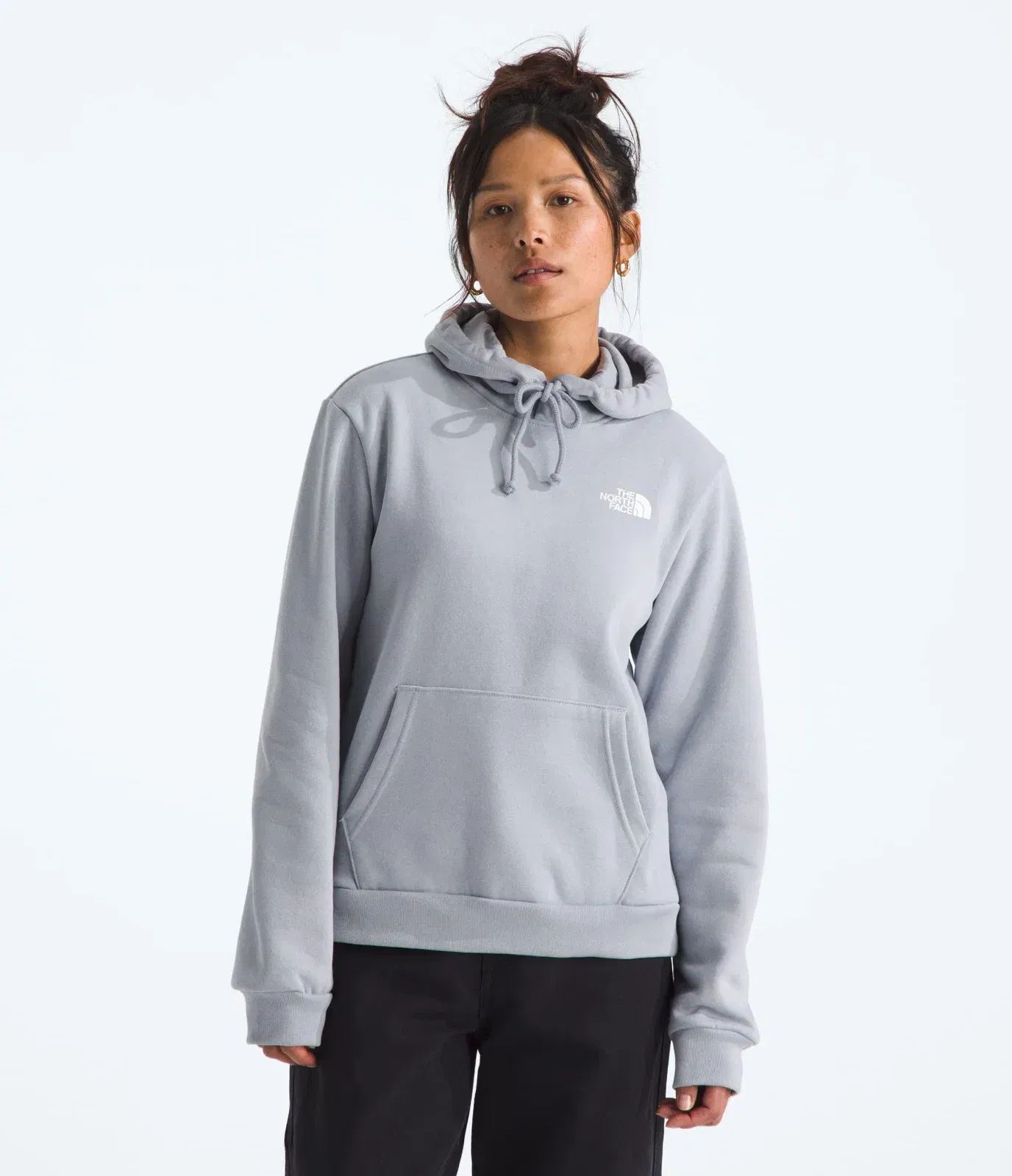 The North Face Women’s Evolution Box NSE Fill Light Hoodie—Graphic Blue Flax