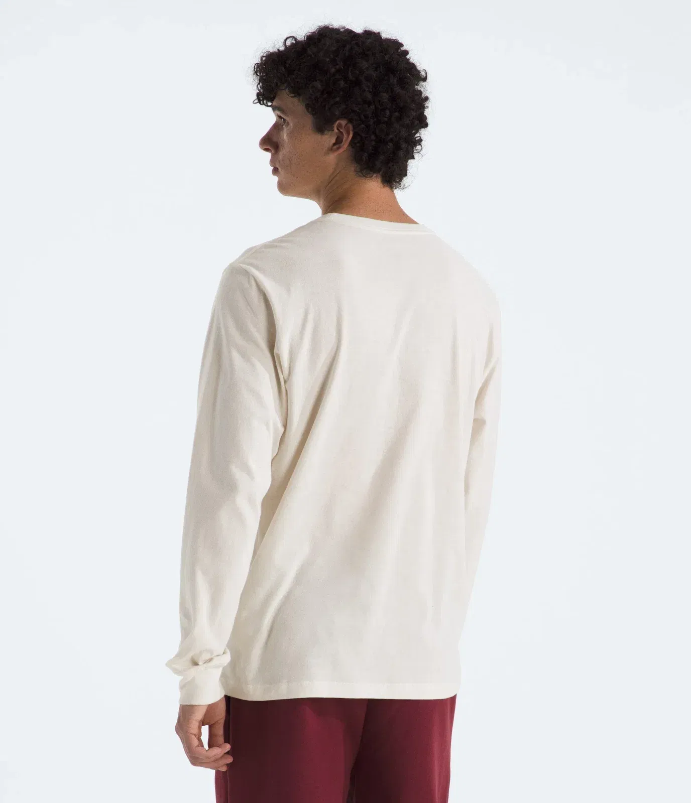 The North Face Men’s Evolution Simple Dome Regular Long-Sleeve Tee White Dune
