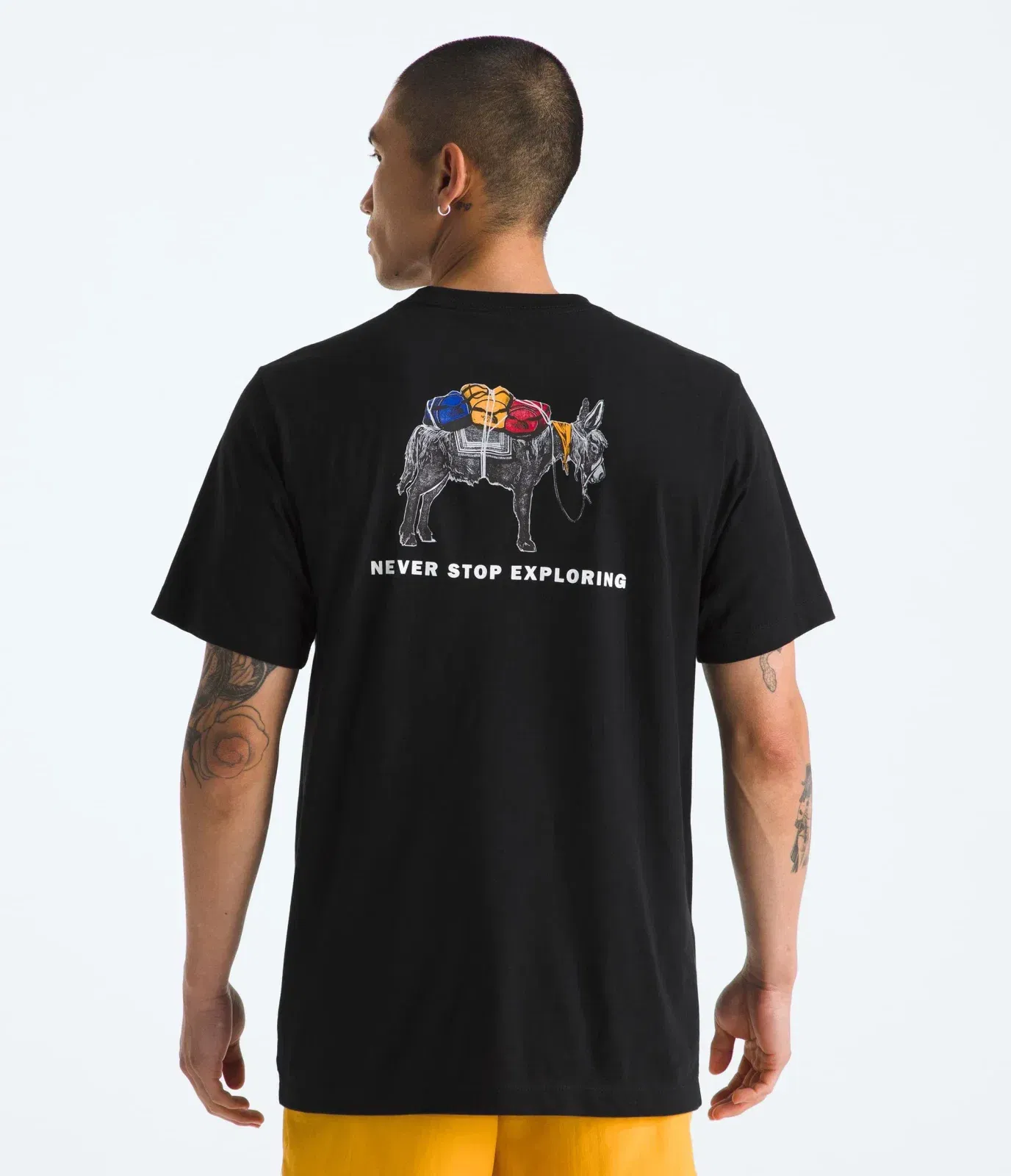 The North Face Men’s Evolution Pack Short-Sleeve Tee—Graphic TNF Black