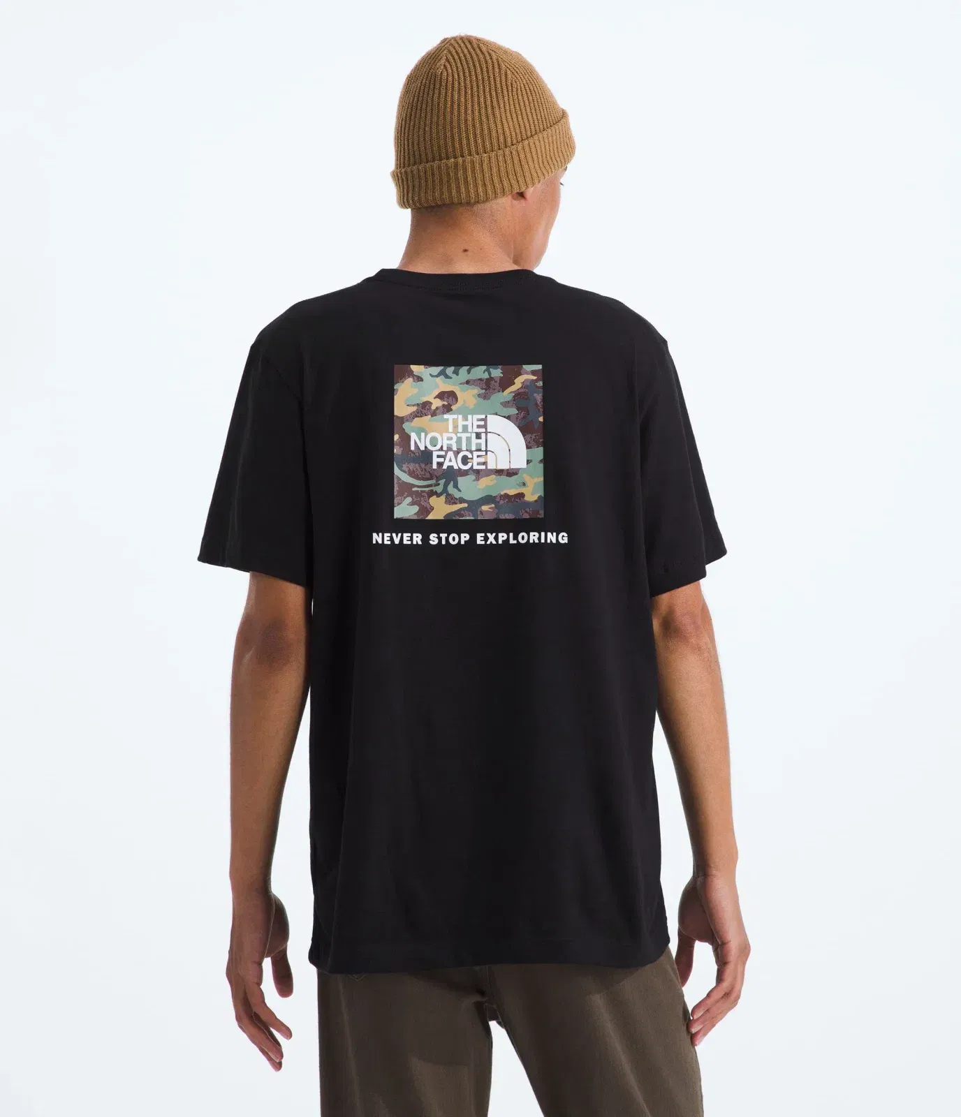 The North Face Men’s Evolution Box Camo Fill Short-Sleeve Tee—Graphic TNF Black