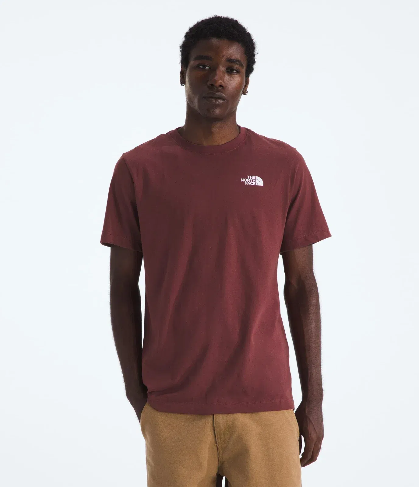 The North Face Men’s Evolution Box Camo Fill Short-Sleeve Tee—Graphic Sumac