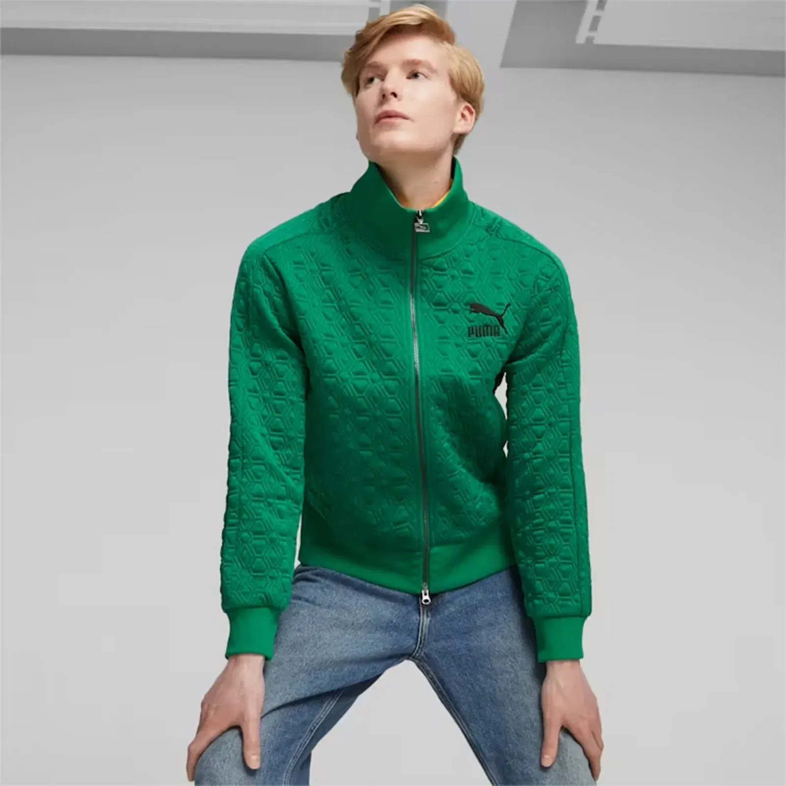 Puma | LUXE SPORT T7 TRACK JACKET { ARCHIVE GREEN