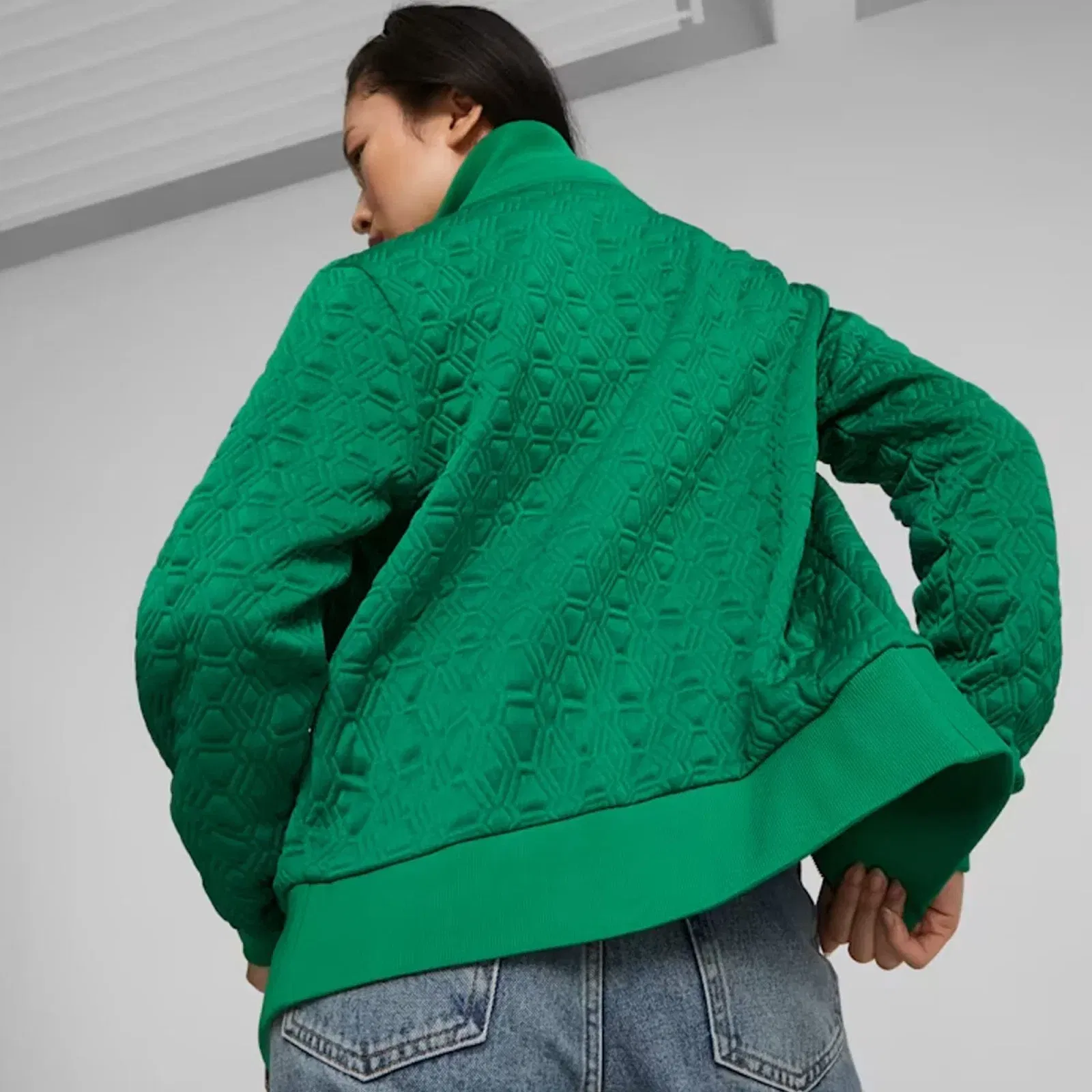 Puma | LUXE SPORT T7 TRACK JACKET { ARCHIVE GREEN