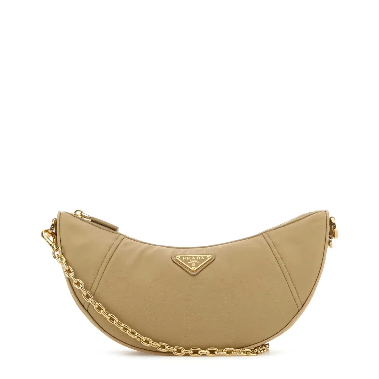 Demi Lune Re-Nylon Shoulder Bags - Beige
