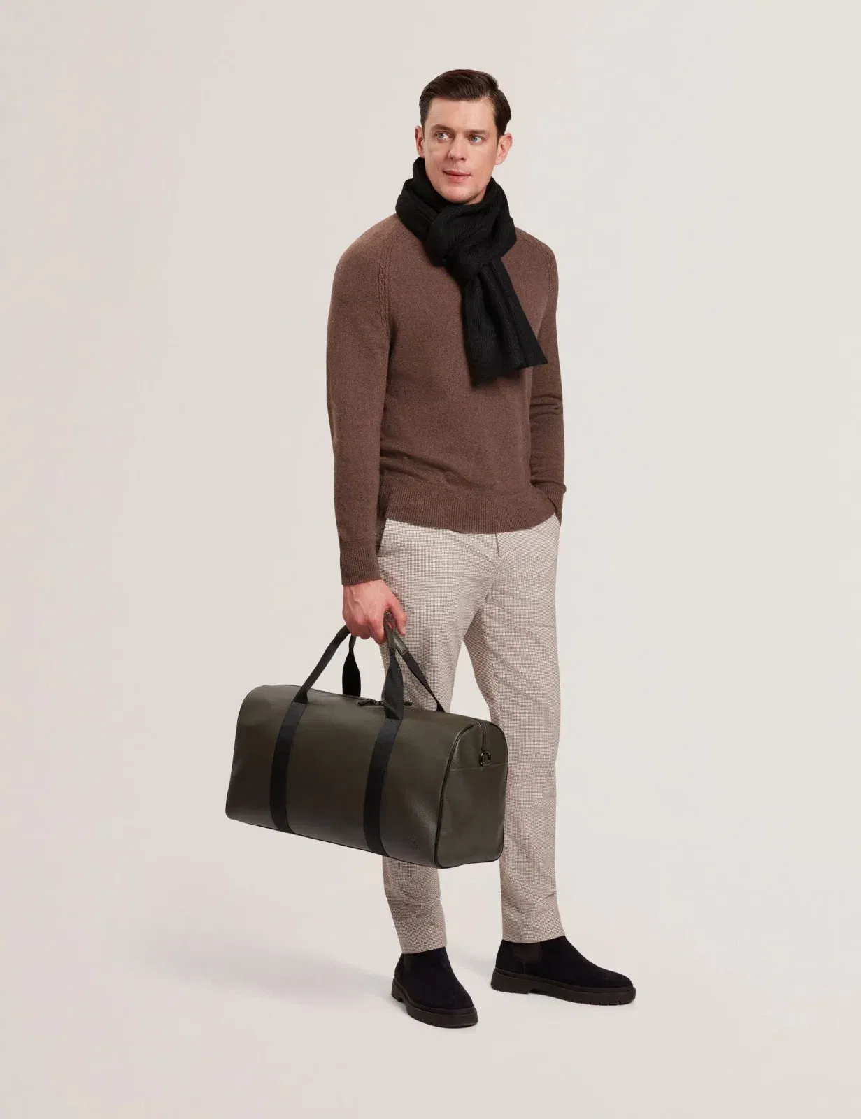 Ted Baker Taison Pebbled Faux Leather Holdall Bag