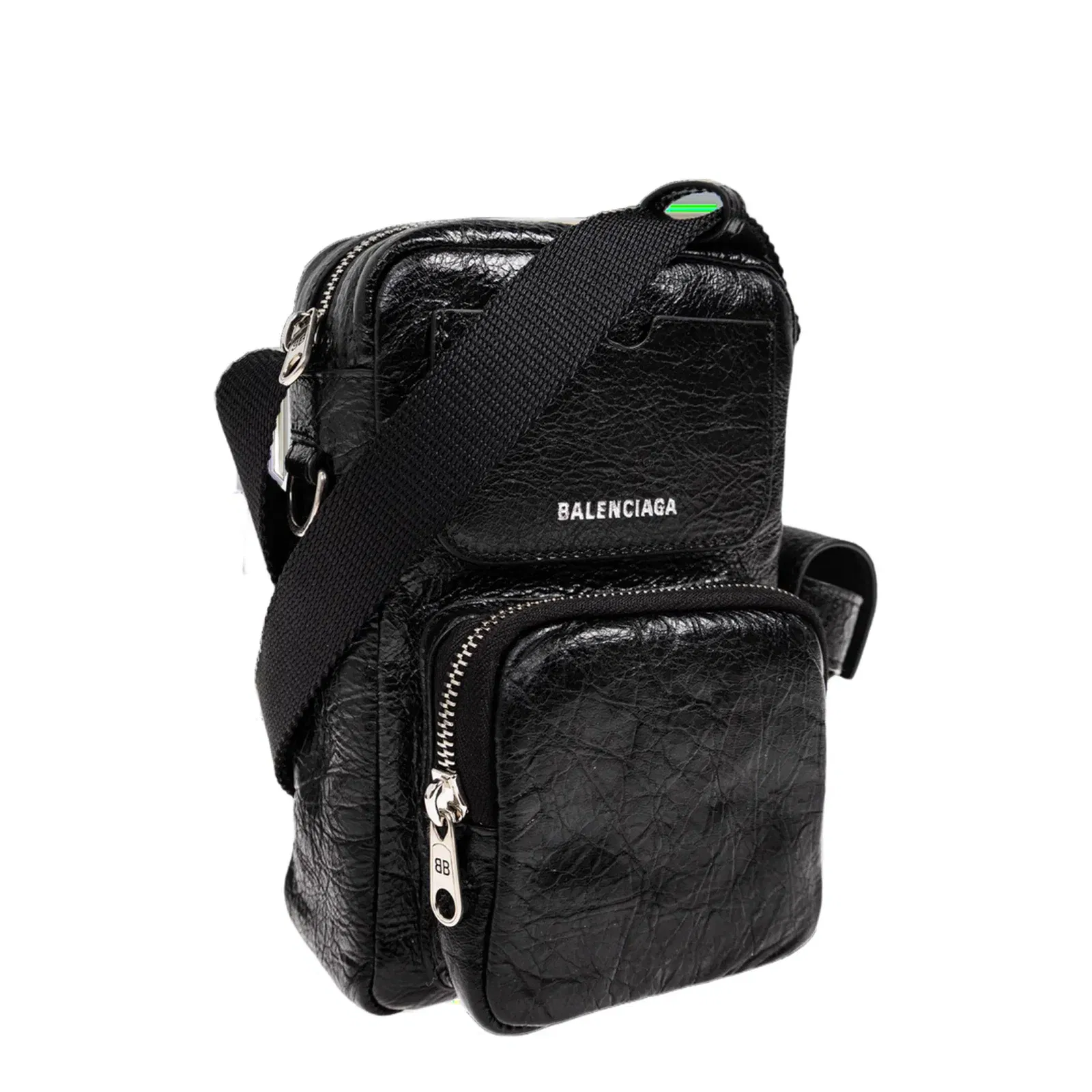 Superbusy Lambskin Crossbody Bag - Black