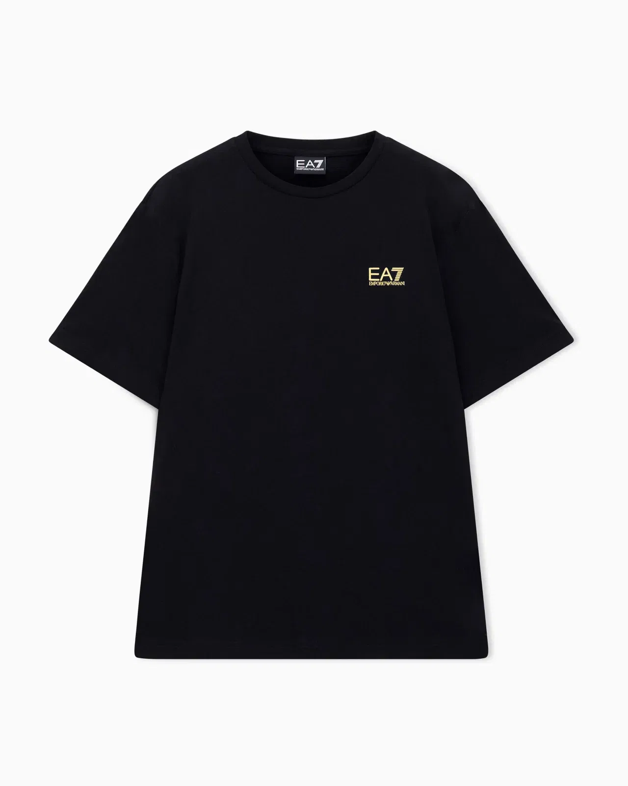 EA7 Logo t-shirt in cotton jersey with back print Logo Series