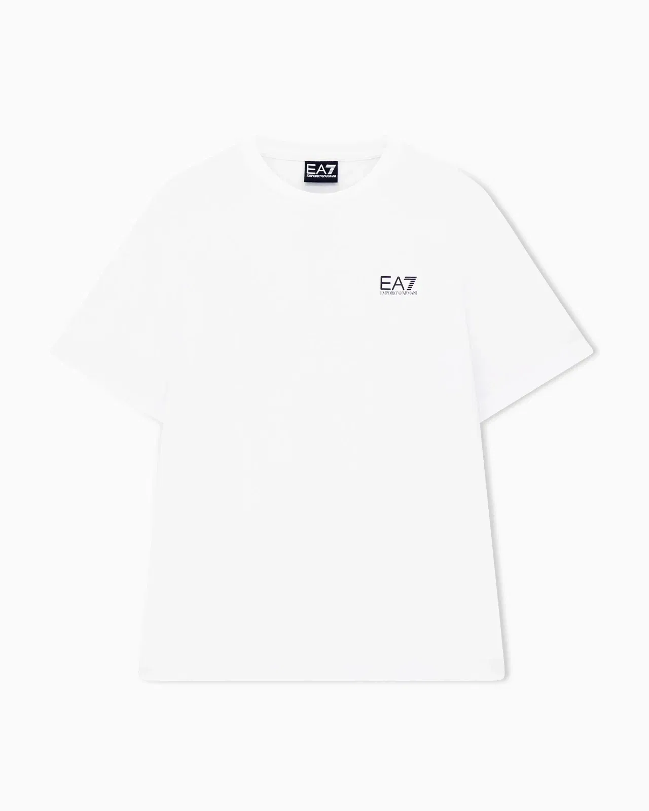 EA7 Logo t-shirt in cotton jersey with back print Logo Series
