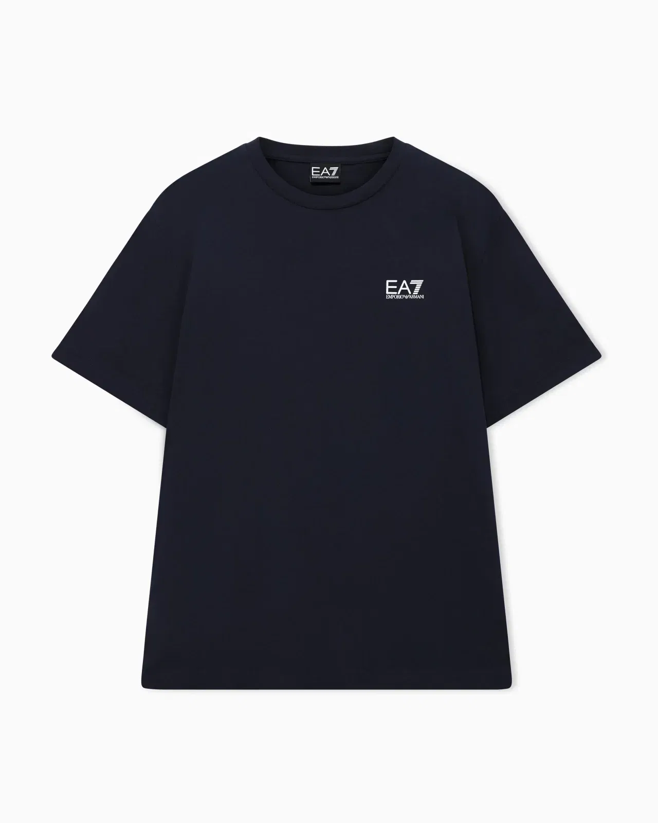 EA7 Logo t-shirt in cotton jersey with back print Logo Series