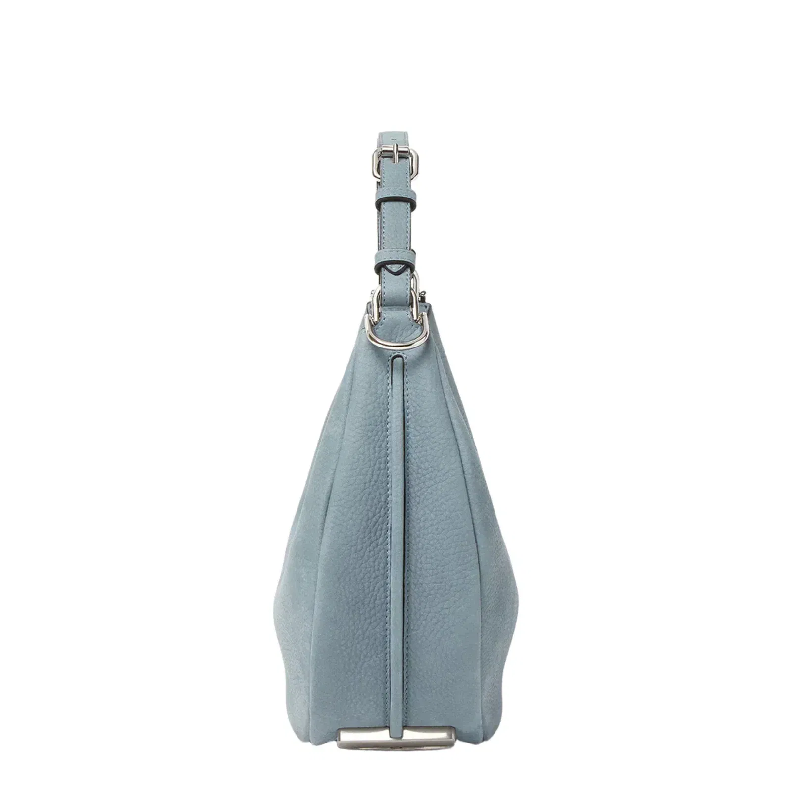 Fendigraphy Small Cuoio Romano Leather Shoulder Bag - Mercury Blue