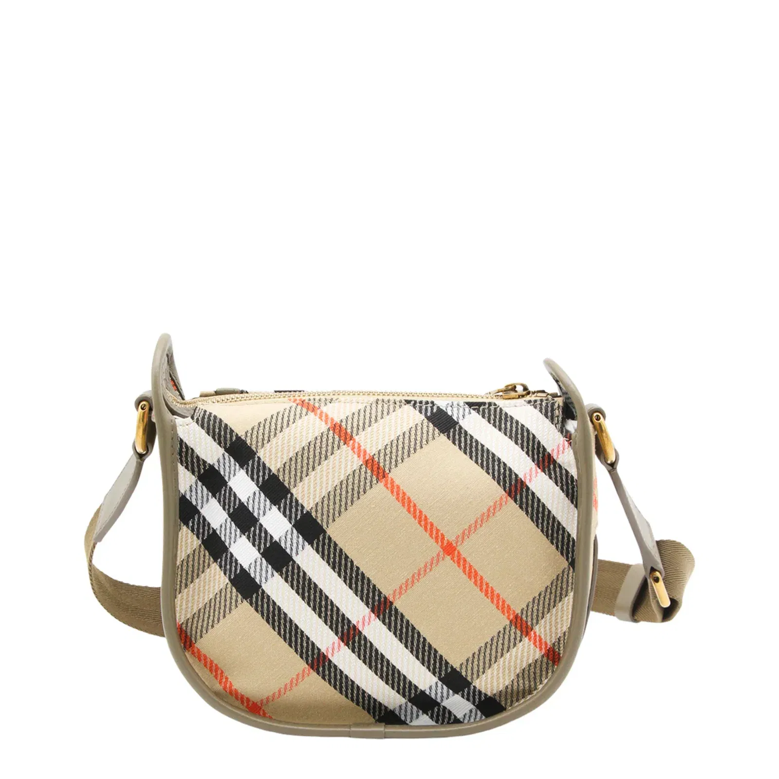 B Clip Mini Water-Repellent Canvas Crossbody Bag - Sand