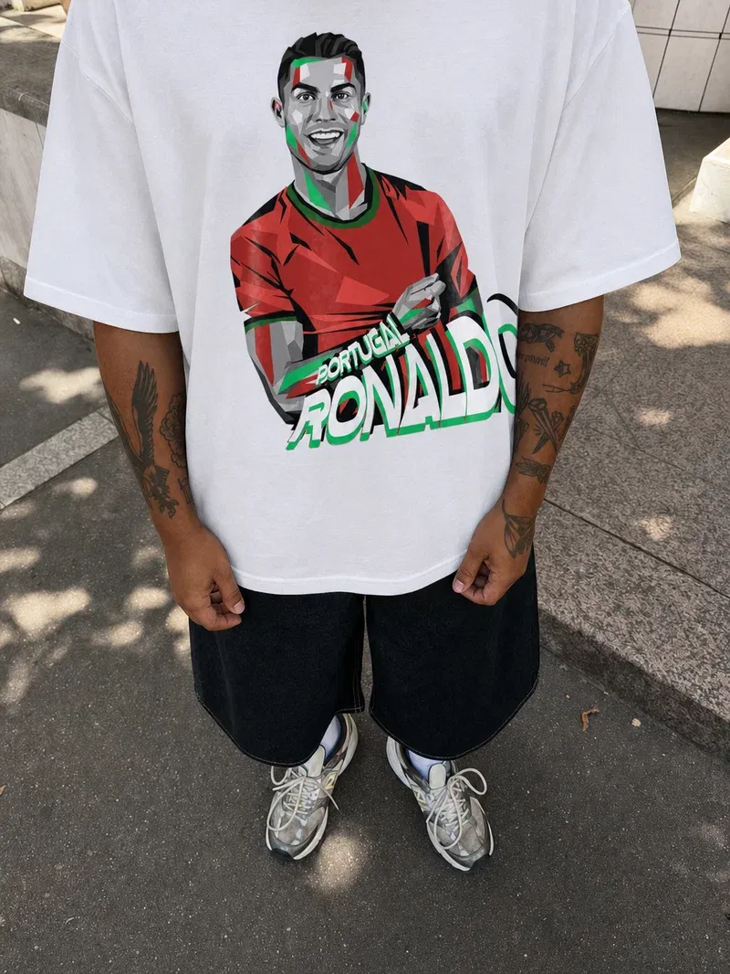 Off Supply Ronaldo Vision White T-Shirt